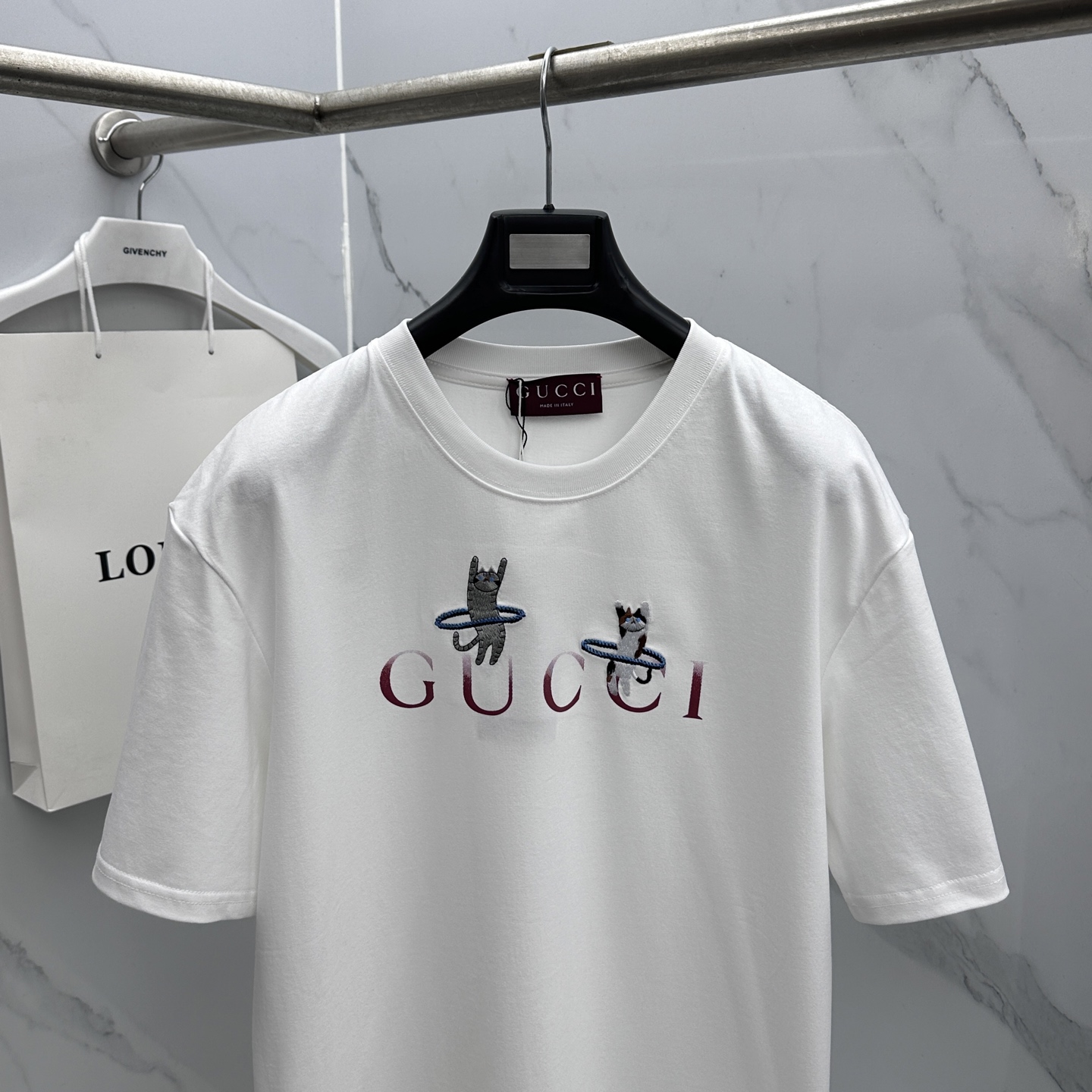 🆕Gucci古驰 新款首发专柜最新款短袖圆领T恤 高端订制 刺绣工艺设计 高定面料.手感柔软.穿着舒适.