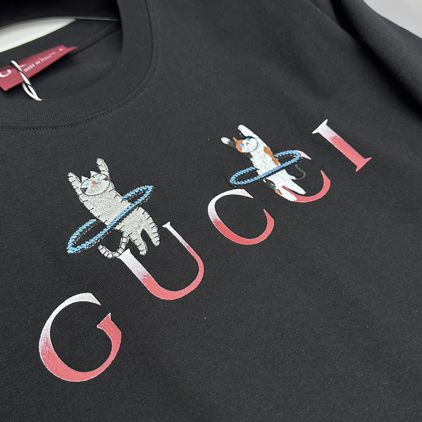 🆕Gucci古驰 新款首发专柜最新款短袖圆领T恤 高端订制 刺绣工艺设计 高定面料.手感柔软.穿着舒适.