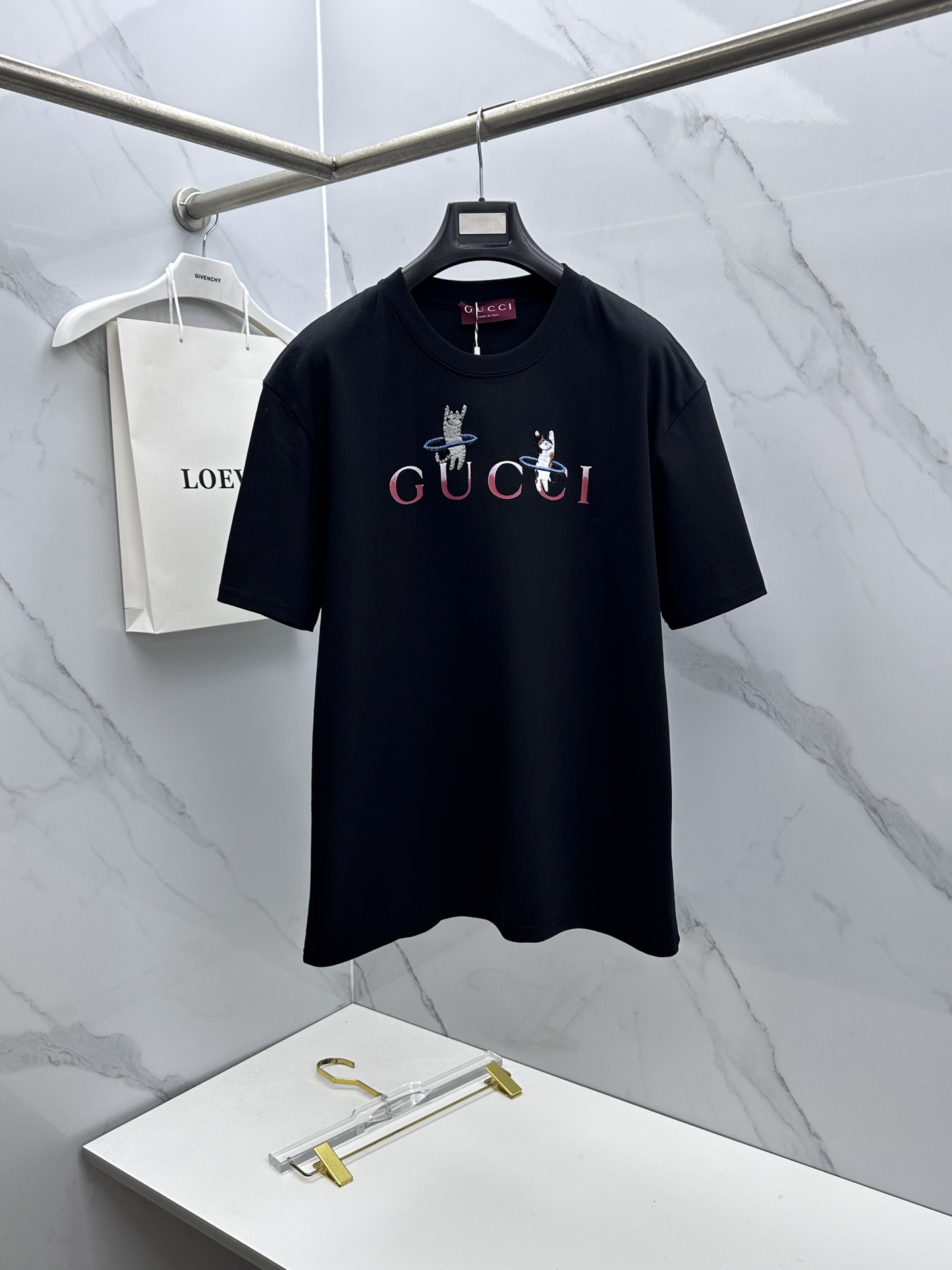 🆕Gucci古驰 新款首发专柜最新款短袖圆领T恤 高端订制 刺绣工艺设计 高定面料.手感柔软.穿着舒适.