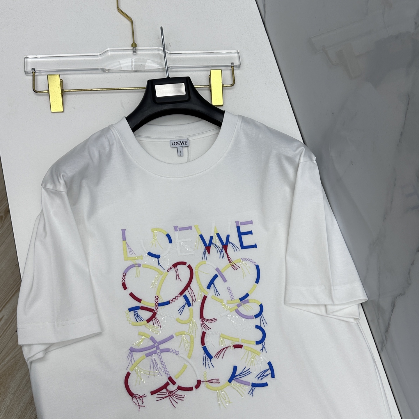 🆕LOEWE罗意威 2026春夏新款短袖 官网同款T恤 双纱纯棉面料 多元化搭配 是眼下时尚前沿的创新趋