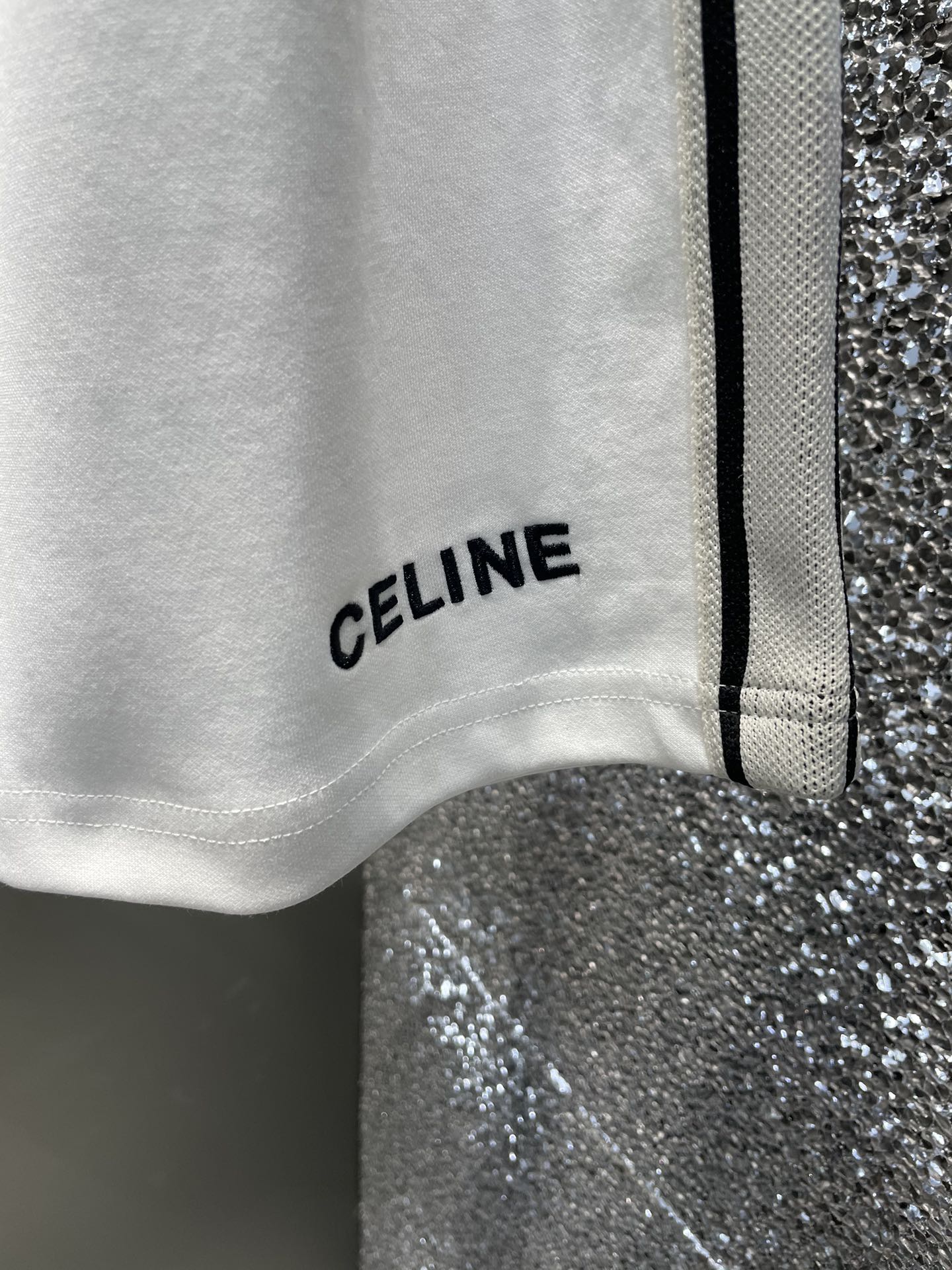 早春/套 Celine 🔥春夏官网独家专供 高端独家定制款 早春新款专柜同款休闲短袖短裤套装，透气舒适休