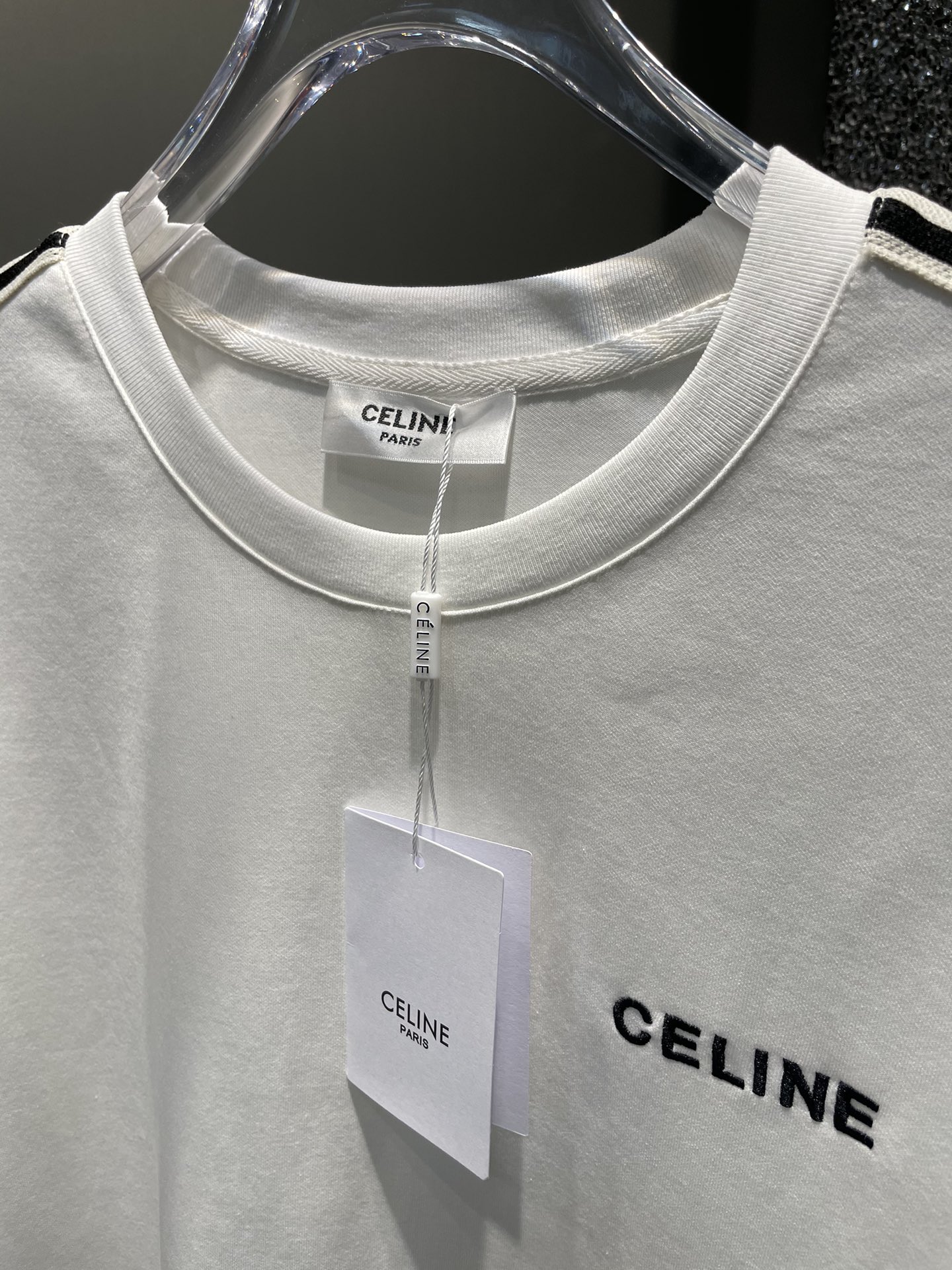 早春/套 Celine 🔥春夏官网独家专供 高端独家定制款 早春新款专柜同款休闲短袖短裤套装，透气舒适休