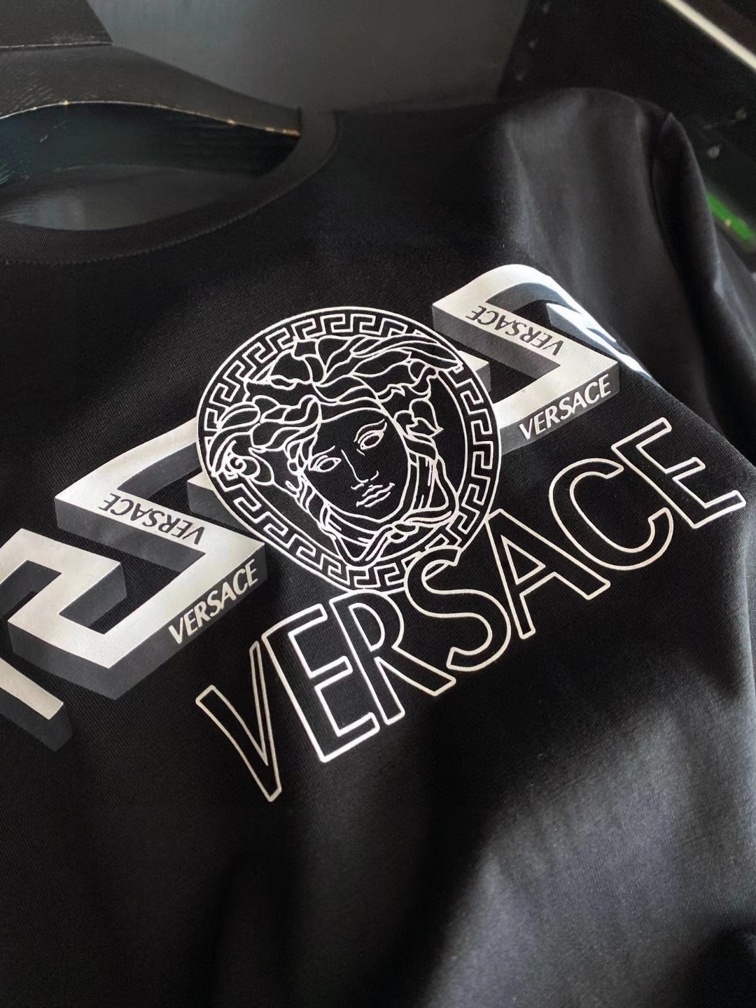 Versace Medusa Print Crew Neck T-Shirt | Short Sleeve Tee for Men 8 a1745130061447 5565