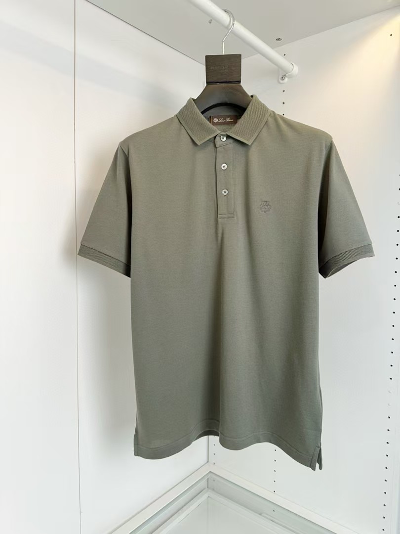 Loro Piana Jersey Cotton Short Sleeve Polo Shirt With Embroidered Logo 1 a1745219019249 0614