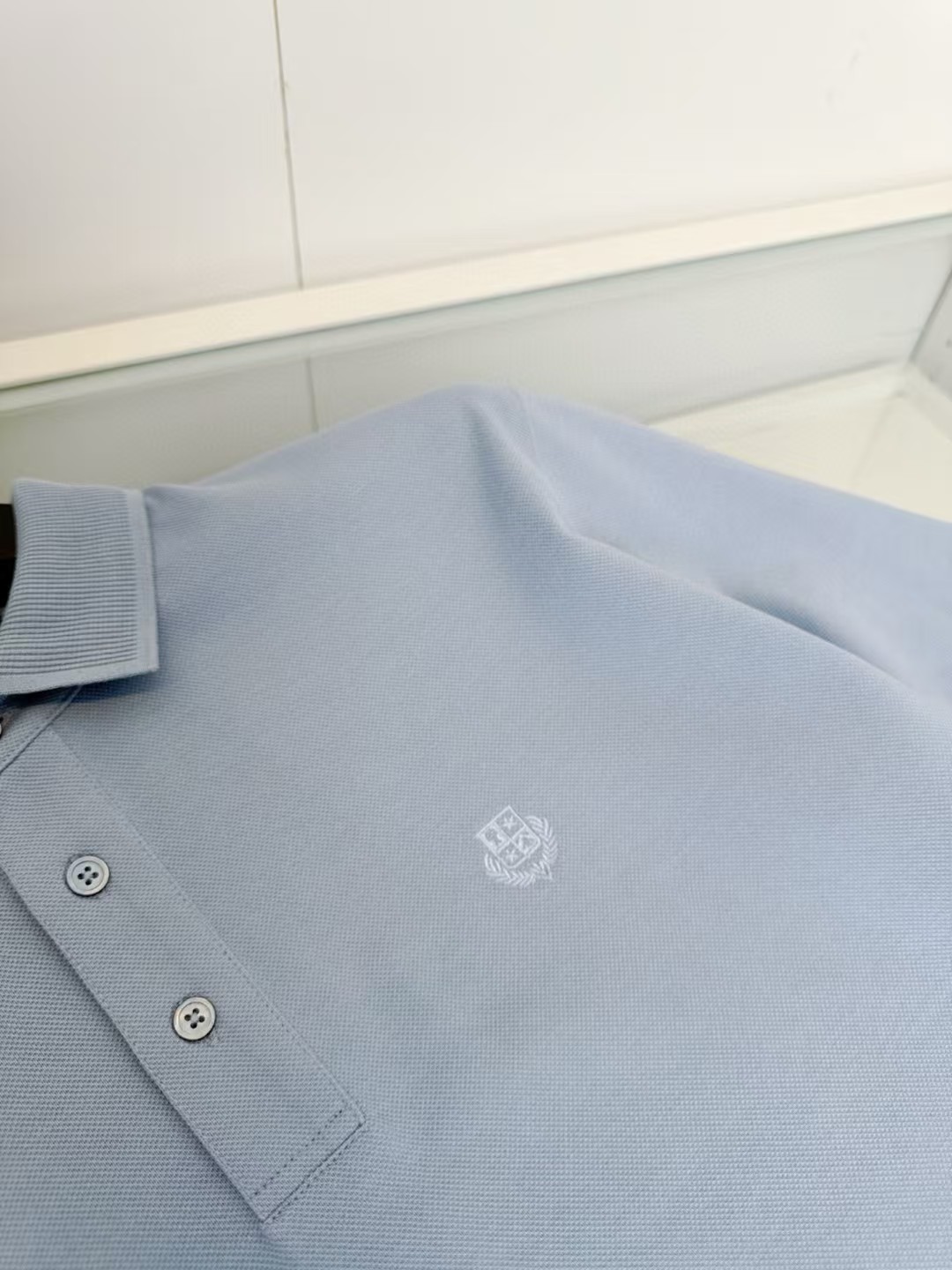 Loro Piana Men's Jersey Cotton Polo Shirt - Embroidered Logo, Knit Collar 4 a1745219327127 4124