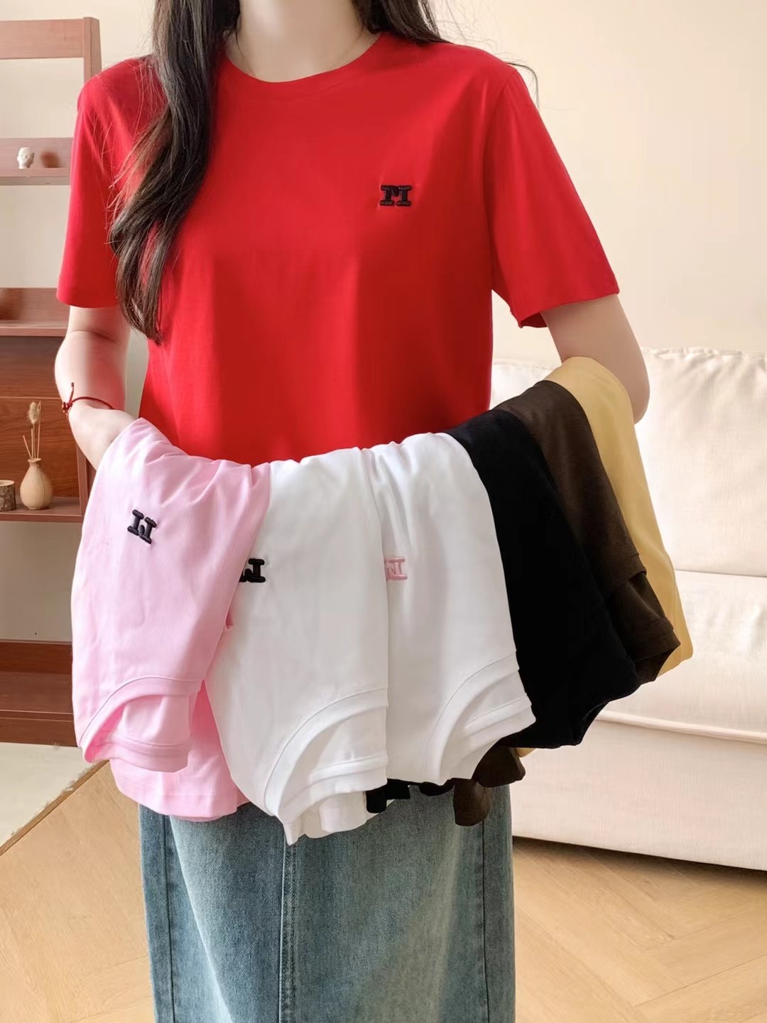 High-end Women’s Suit in Max Twirl Fabric with Short Sleeves, M-2XL Sizes - 图片 9