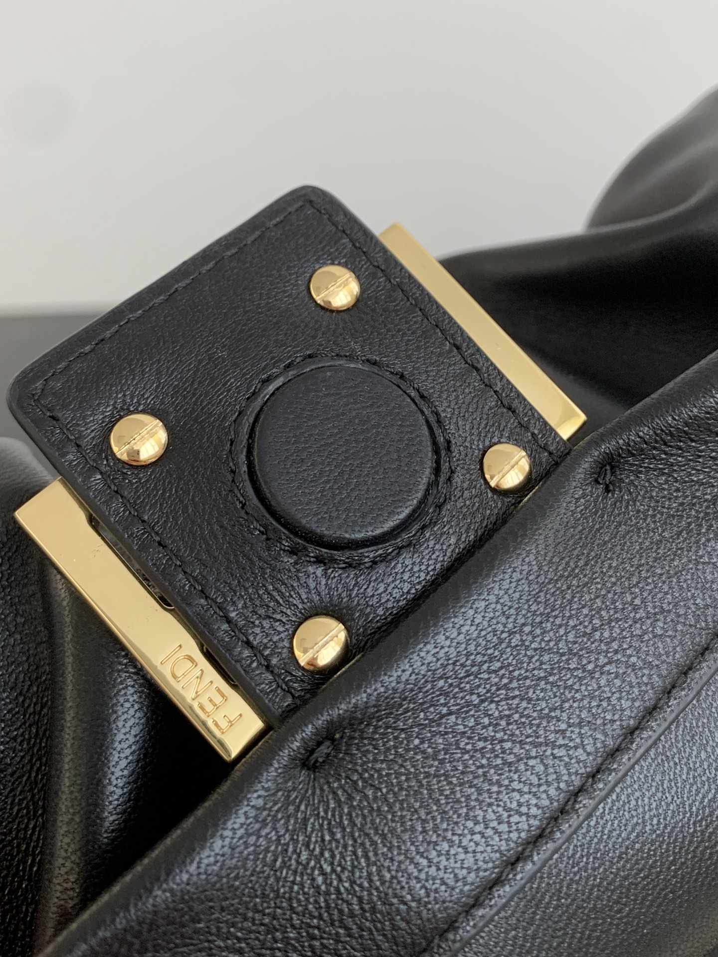 Fendi Mamma Baguette Medium Black Lambskin Leather Shoulder Bag 6 i1740720565712 6342 0 8