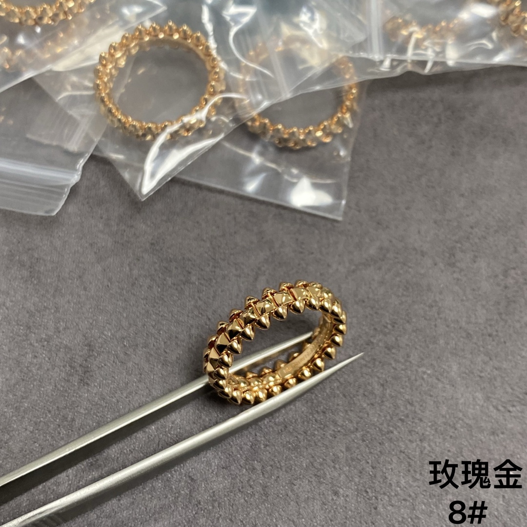 卡家CNC子弹头戒指💍到货了，v金