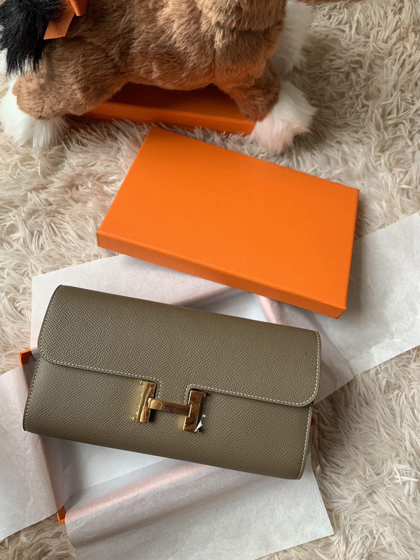 NO:894864,——————In stock, Kangkang long wallet————Elephant gray gold, H wallet, wallets19860909———————现货现货 康康长款钱包————大象灰金,H 钱包,wallets,欧美剧