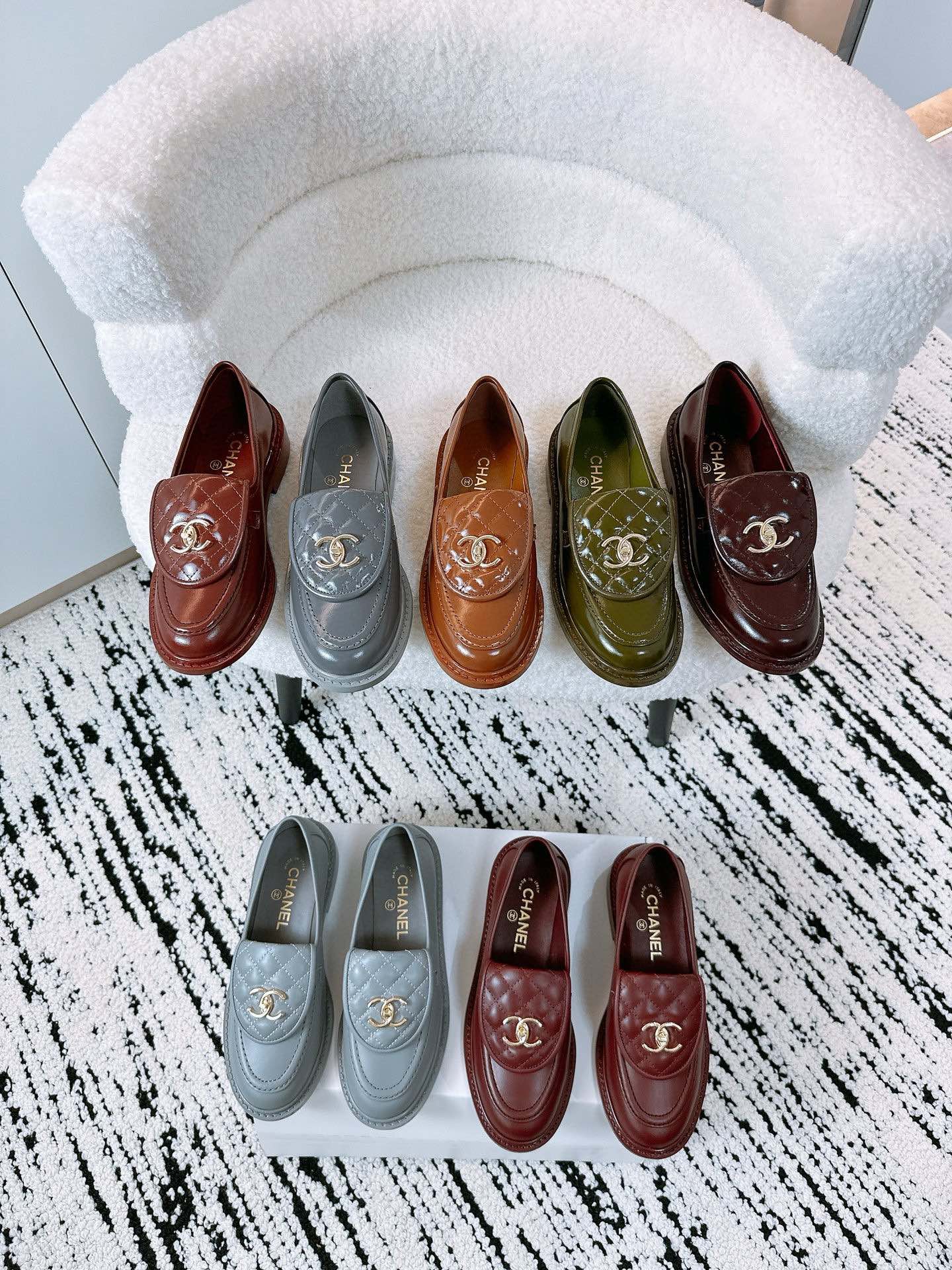 NO:405634,Color buckles, loafers, loafers19860909配色扣,乐福鞋,loafers,Women's Shoes