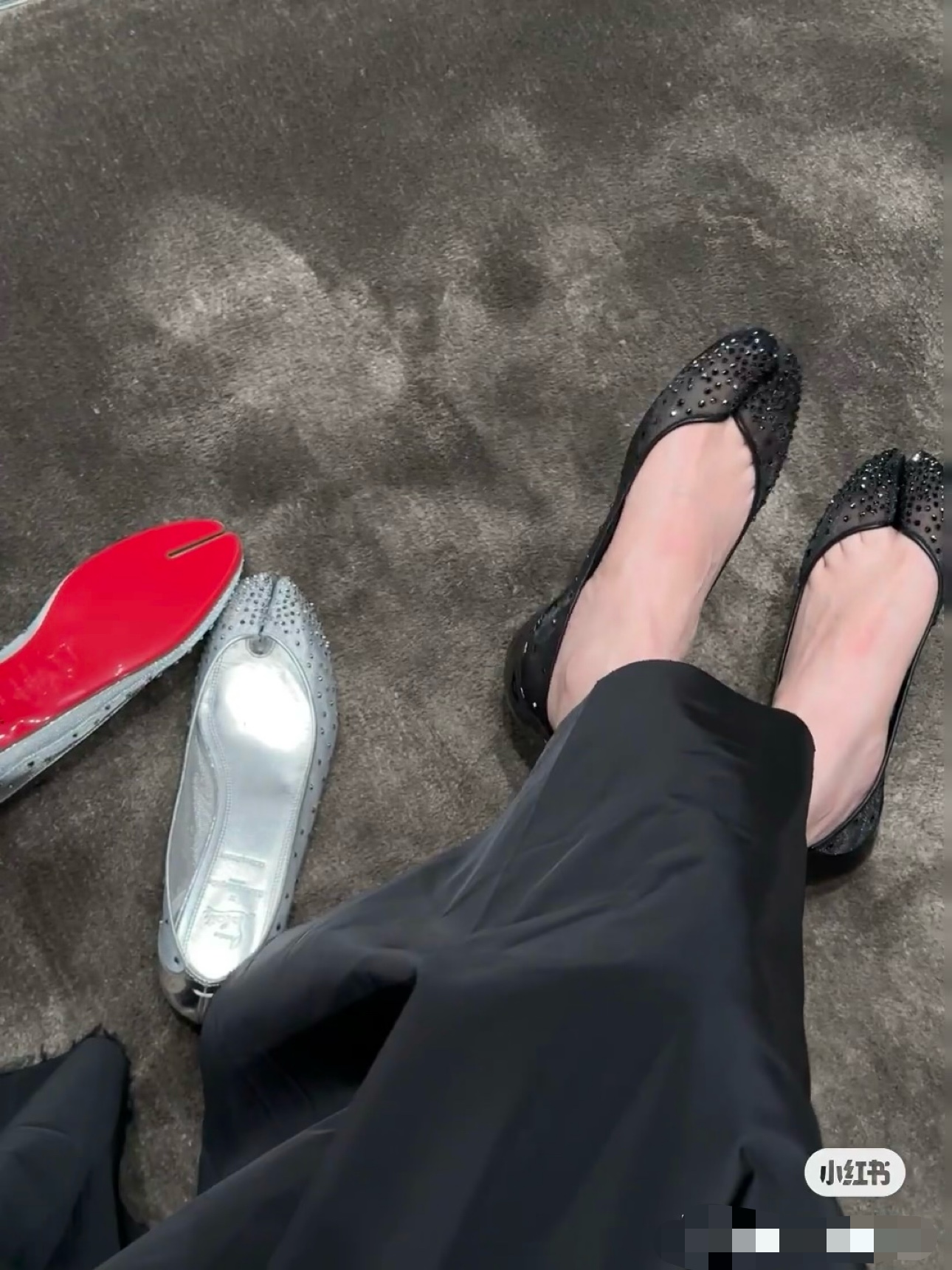 NO:260909,#Reference for foot pictures, split toe shoes19860909#上脚图参考,分趾鞋,Women's Shoes