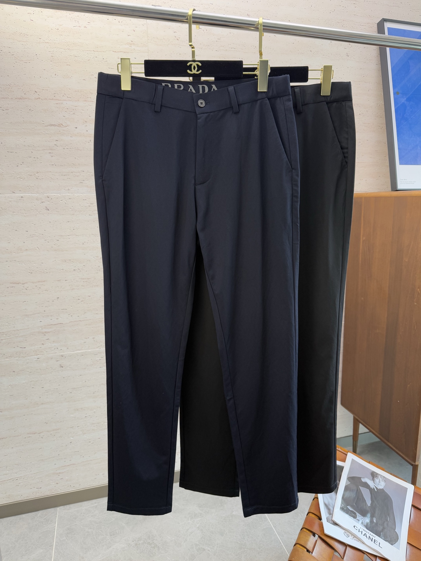 Prada Men's Black Business Casual Dress Pants - Comfortable Fit 10 i1749387165719 8234 0 0