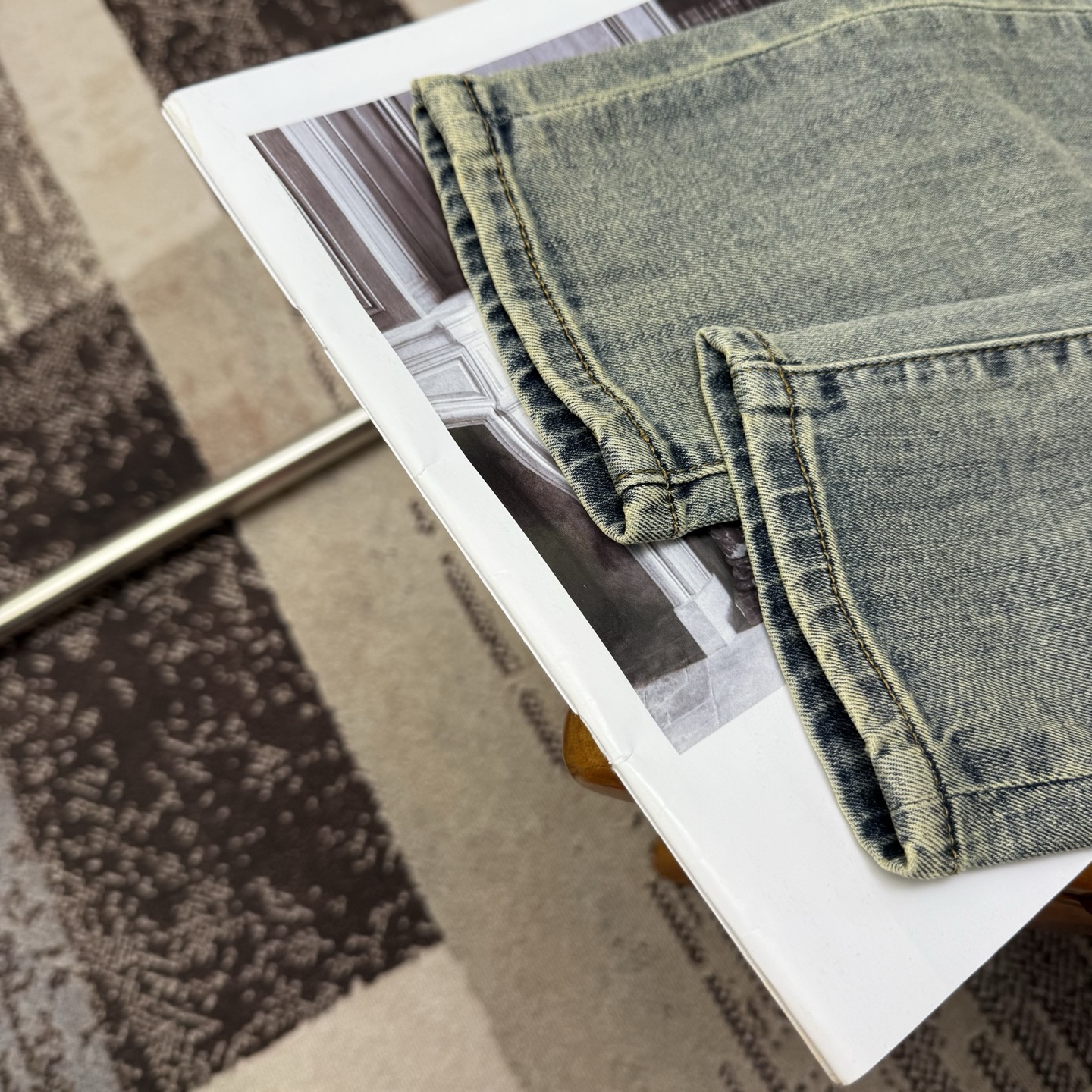 Men's Straight-Leg Jeans in Soft Cotton Denim with Embossed Logo Detail 8 i1750252226992 8742 0 5