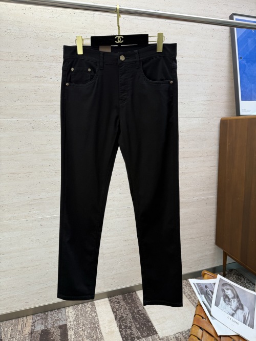 Louis Vuitton Men's Straight-Leg Jeans - Soft Cotton Denim, Embossed Logo 1 Louis Vuitton Men's Straight-Leg Jeans - Soft Cotton Denim, Embossed Logo