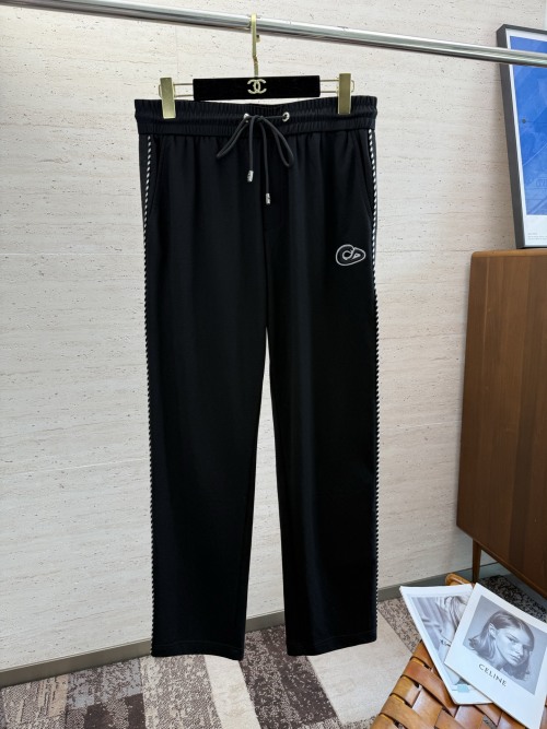 Men's Drawstring Casual Pants Fashion Series Unique Design Linen Trousers