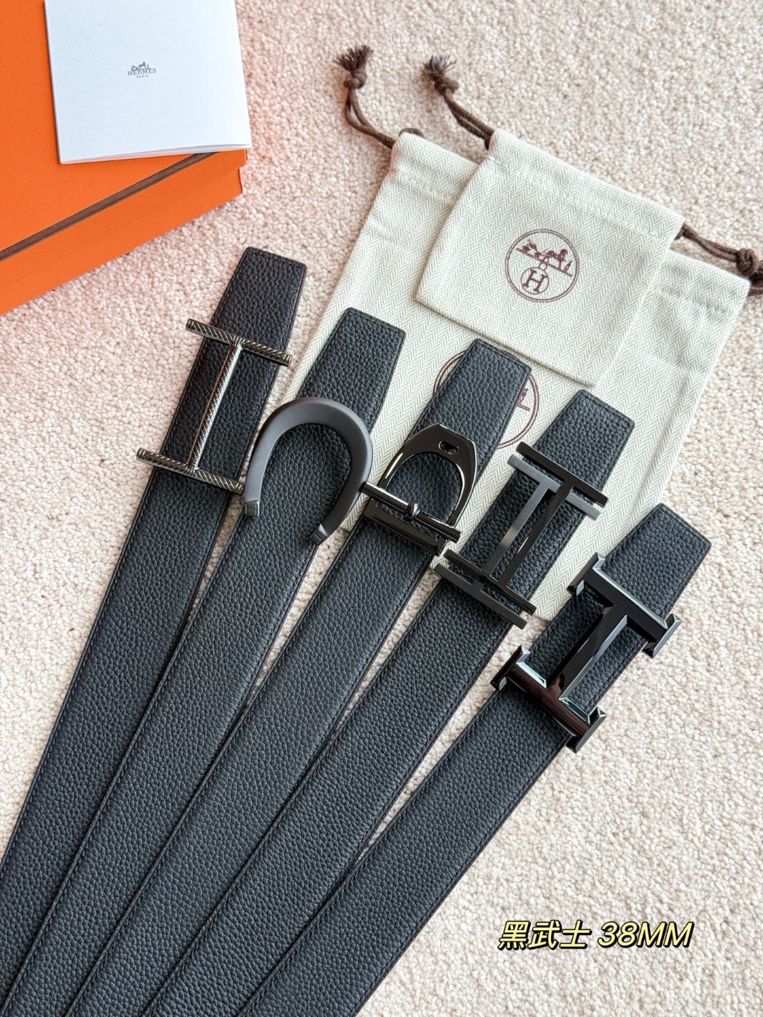 Luxury Men’s Belts: P403 Hermes/Emmas Collection with Original Factory Leather - 图片 6