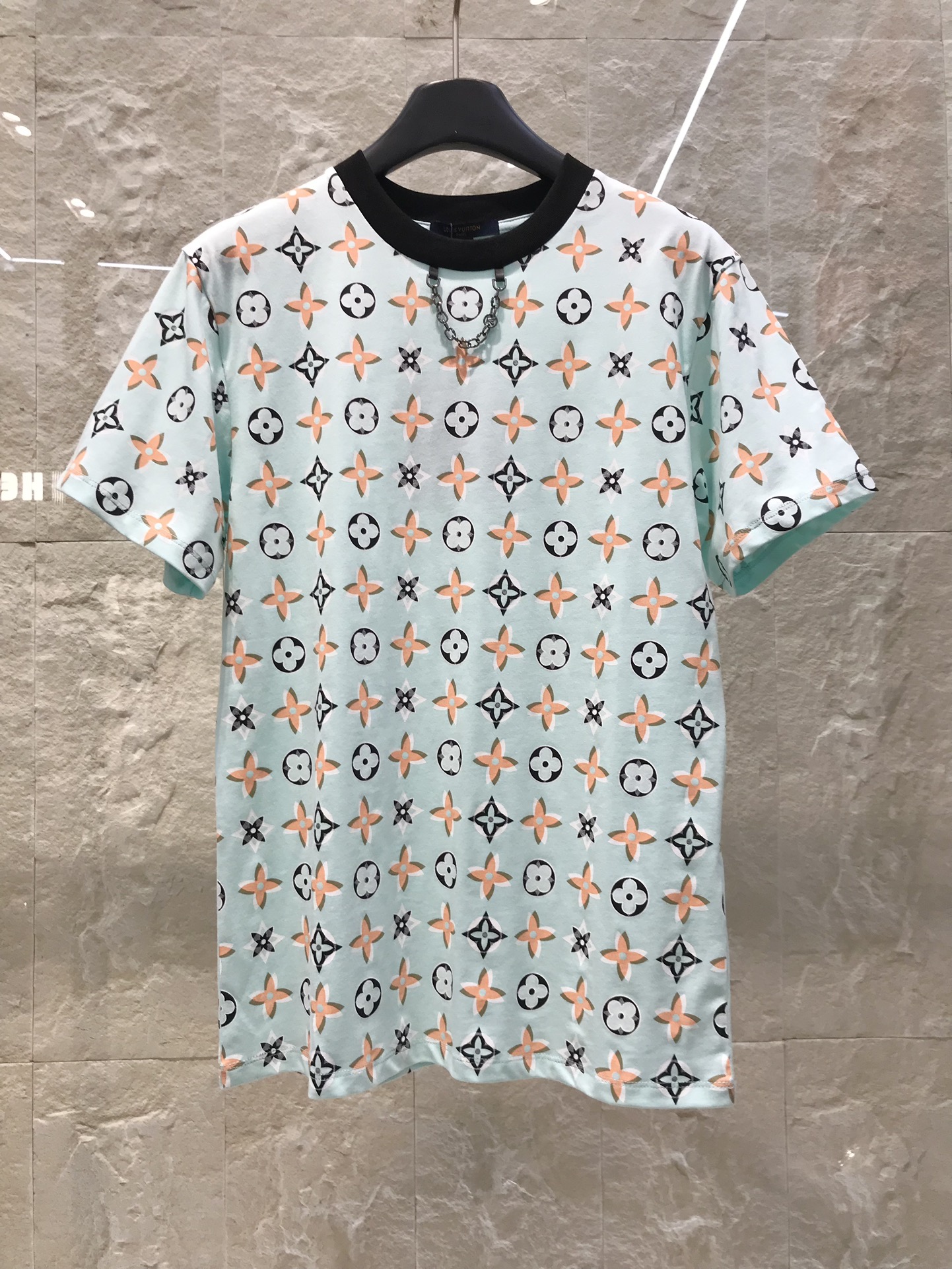 Louis Vuitton Kleding T-Shirt Afdrukken Lente/Zomercollectie Korte mouw