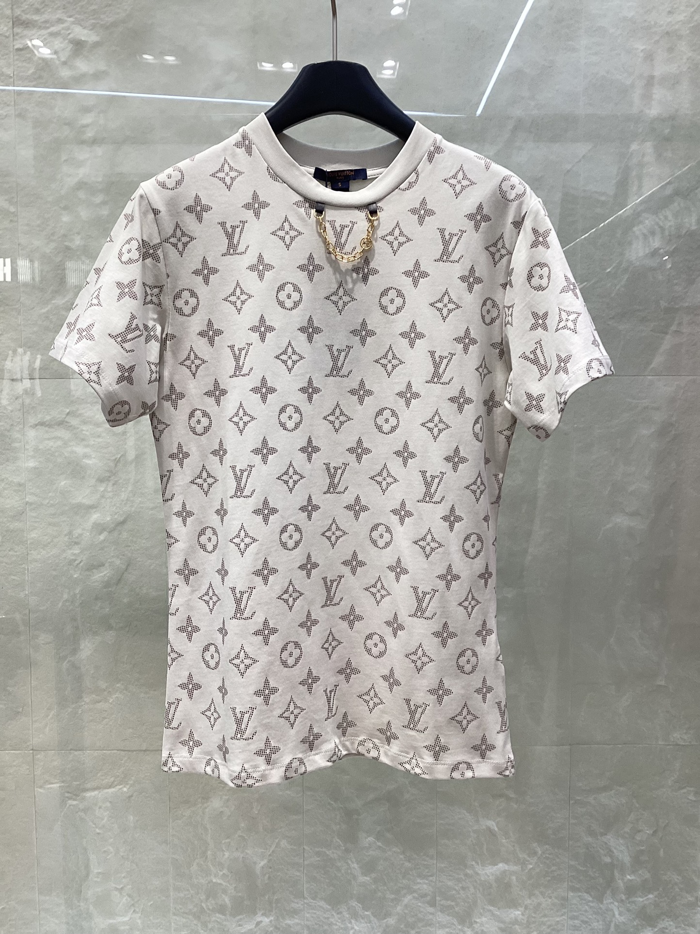 Louis Vuitton Kleding T-Shirt Abrikos kleur Roze Afdrukken