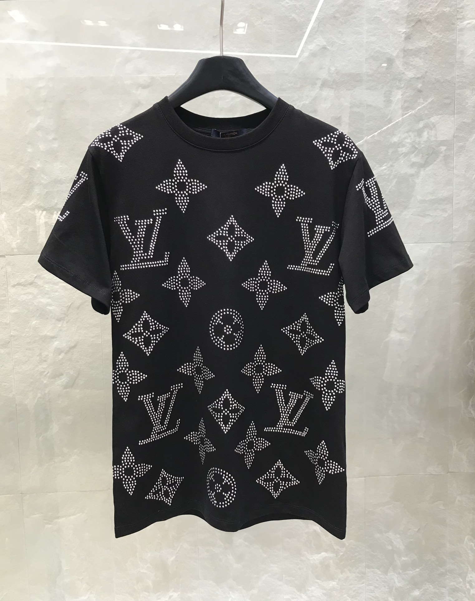 Louis Vuitton Vêtements T-Shirt Noir Blanc