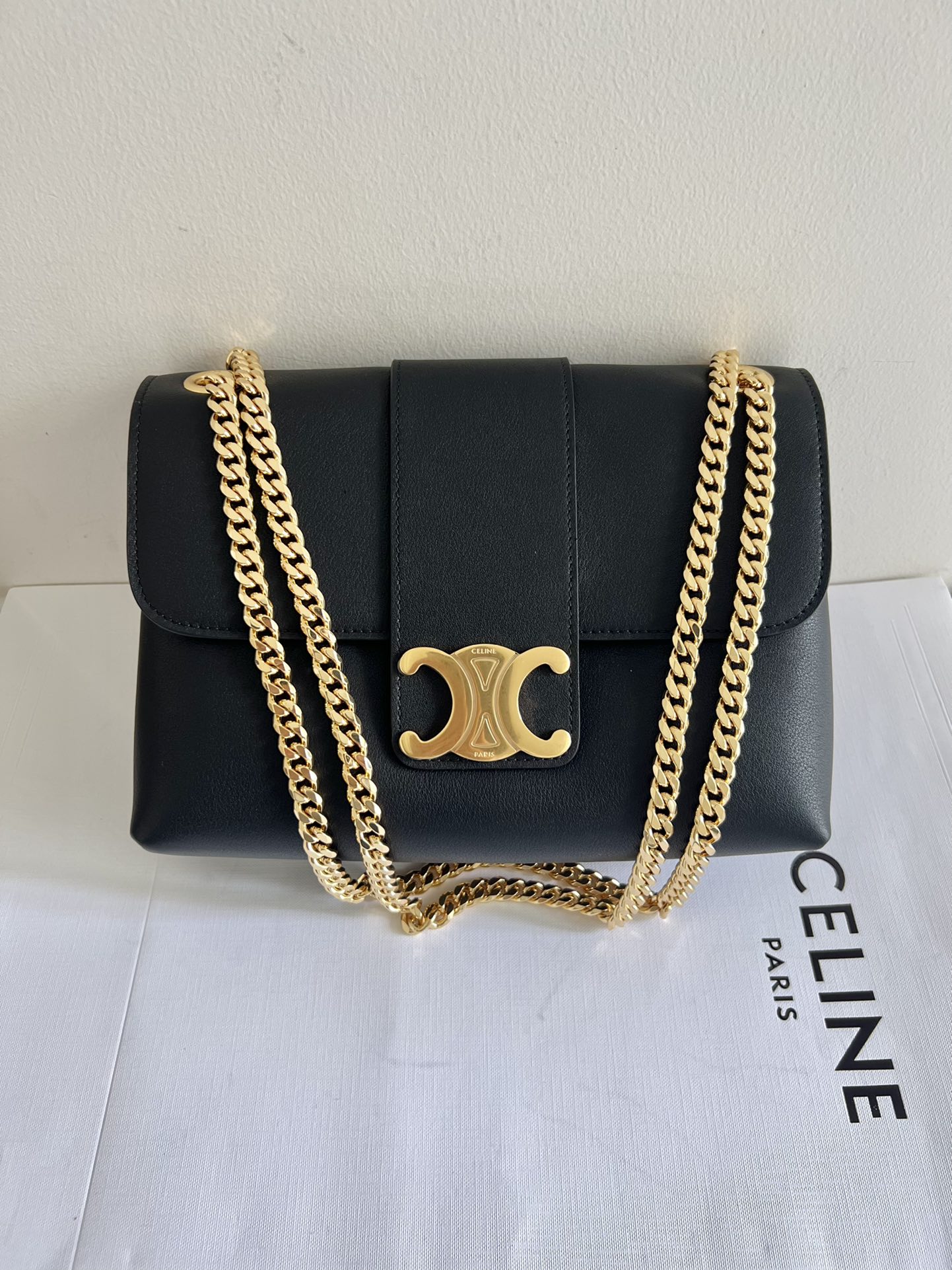 Celine 25cm genuine special grade all steel, leather imported from Italyexpensive sheepskin lining, hardware special grade all steel