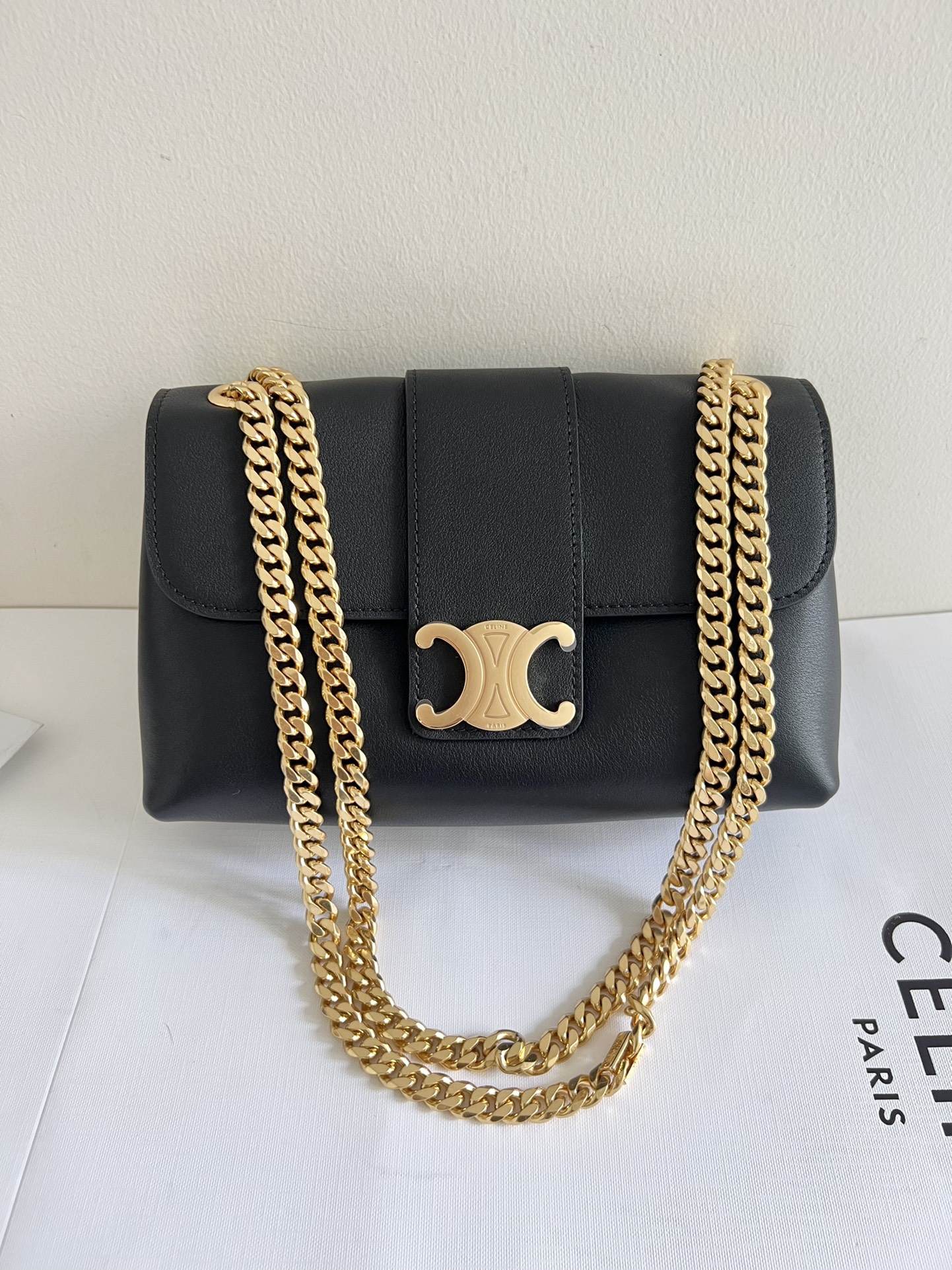 Celine 23cm teen, genuine special grade all steel, leather imported from Italyexpensive sheepskin lining, hardware special grade all steel