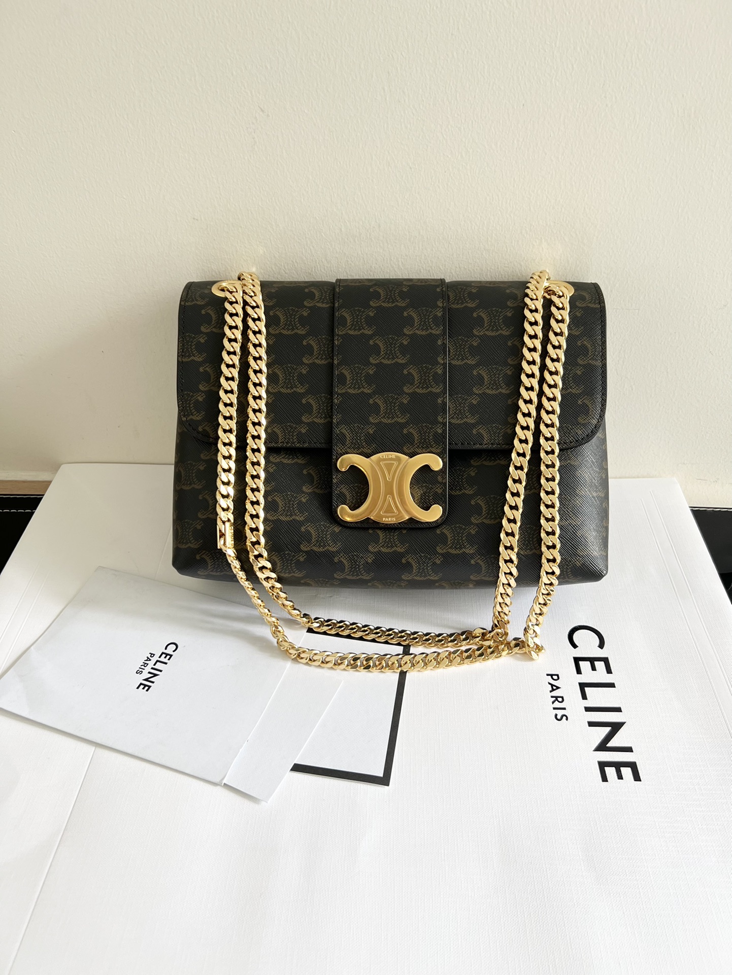 Celine 25cm genuine special grade all steel, leather imported from Italyexpensive sheepskin lining, hardware special grade all steel