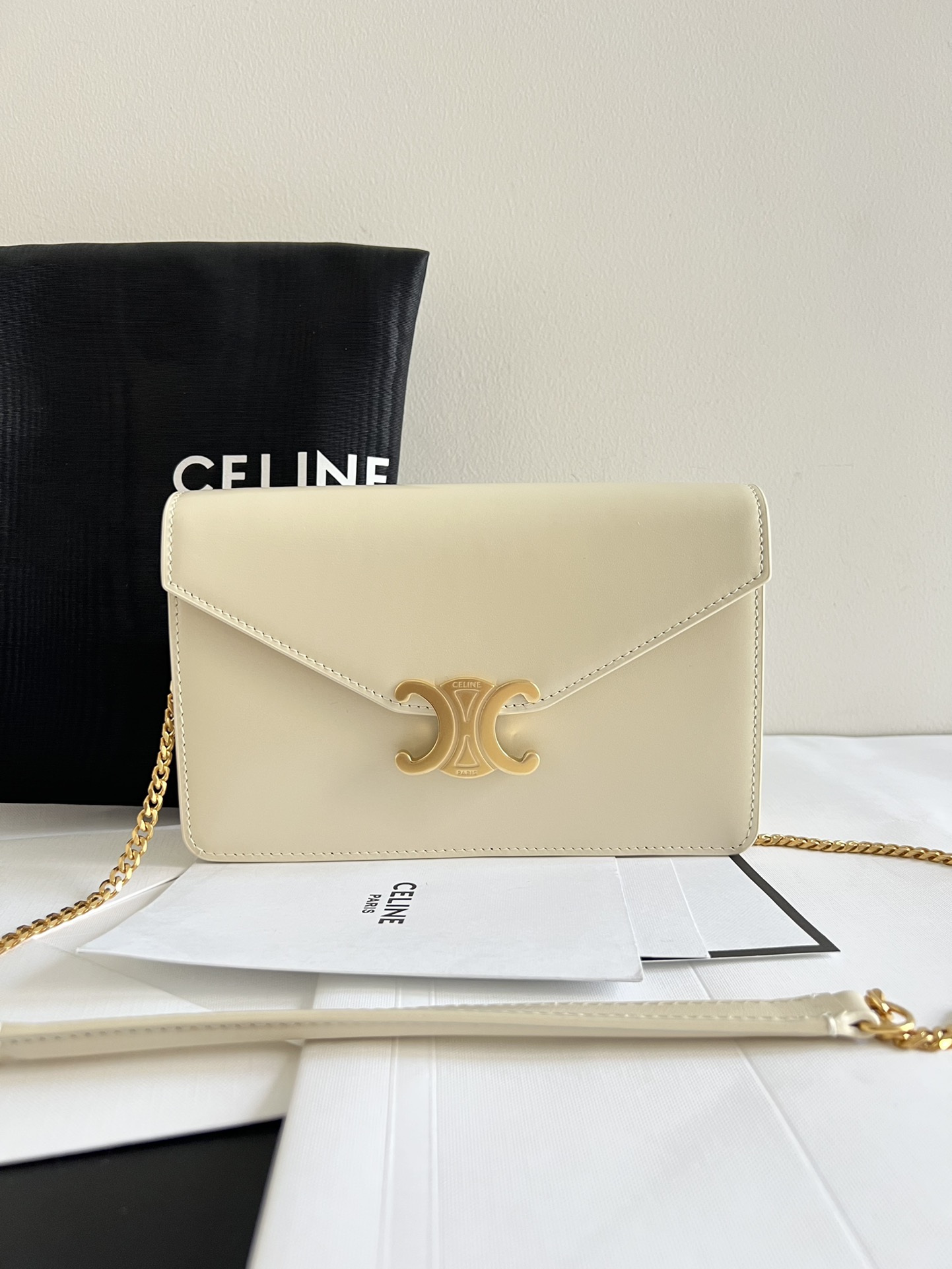 Celine Borse Crossbody & Borse a Tracolla Tutto acciaio Pelle bovina di pecora Busta