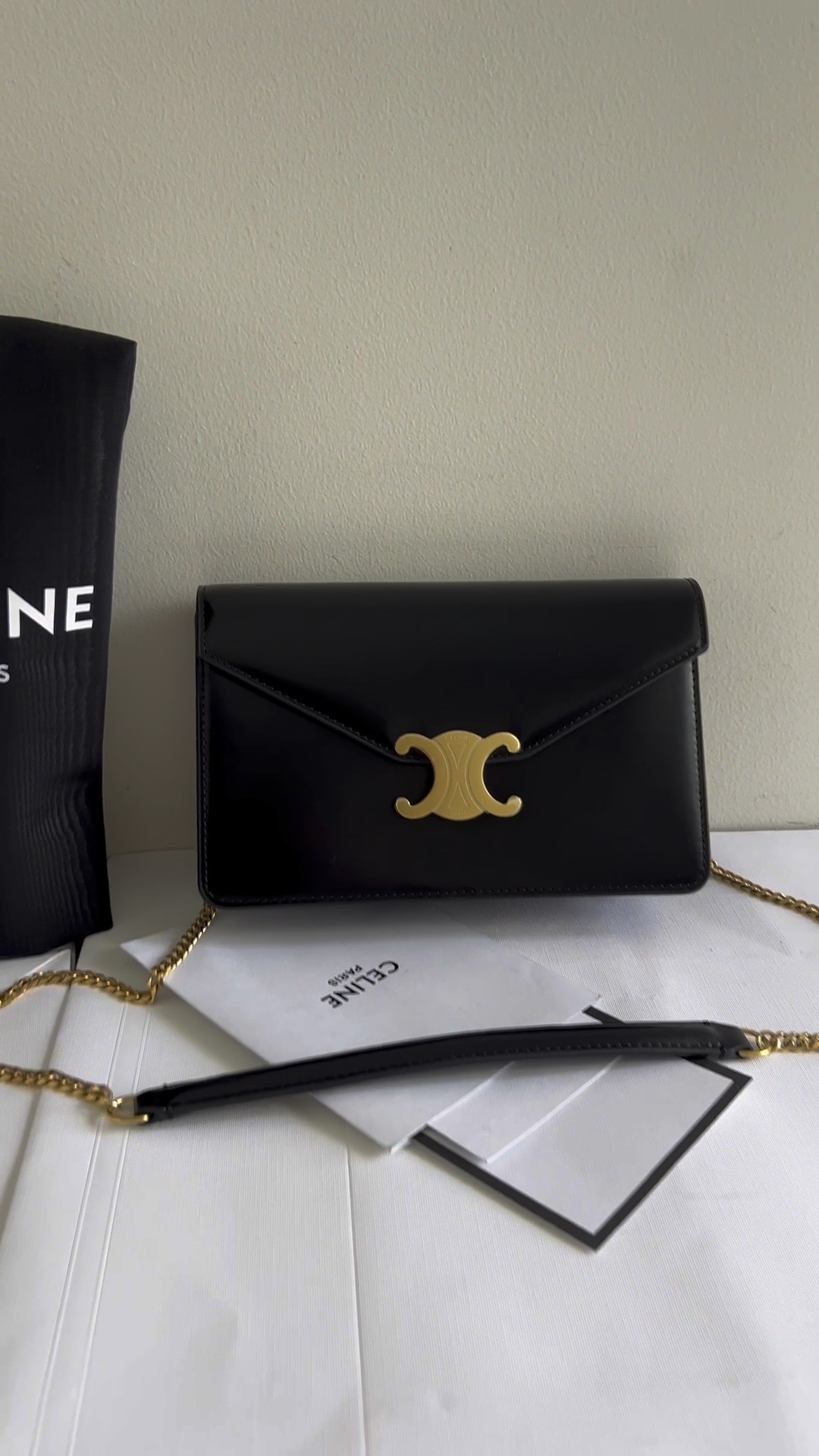 Celine Borse Crossbody & Borse a Tracolla Tutto acciaio Pelle bovina di pecora Busta