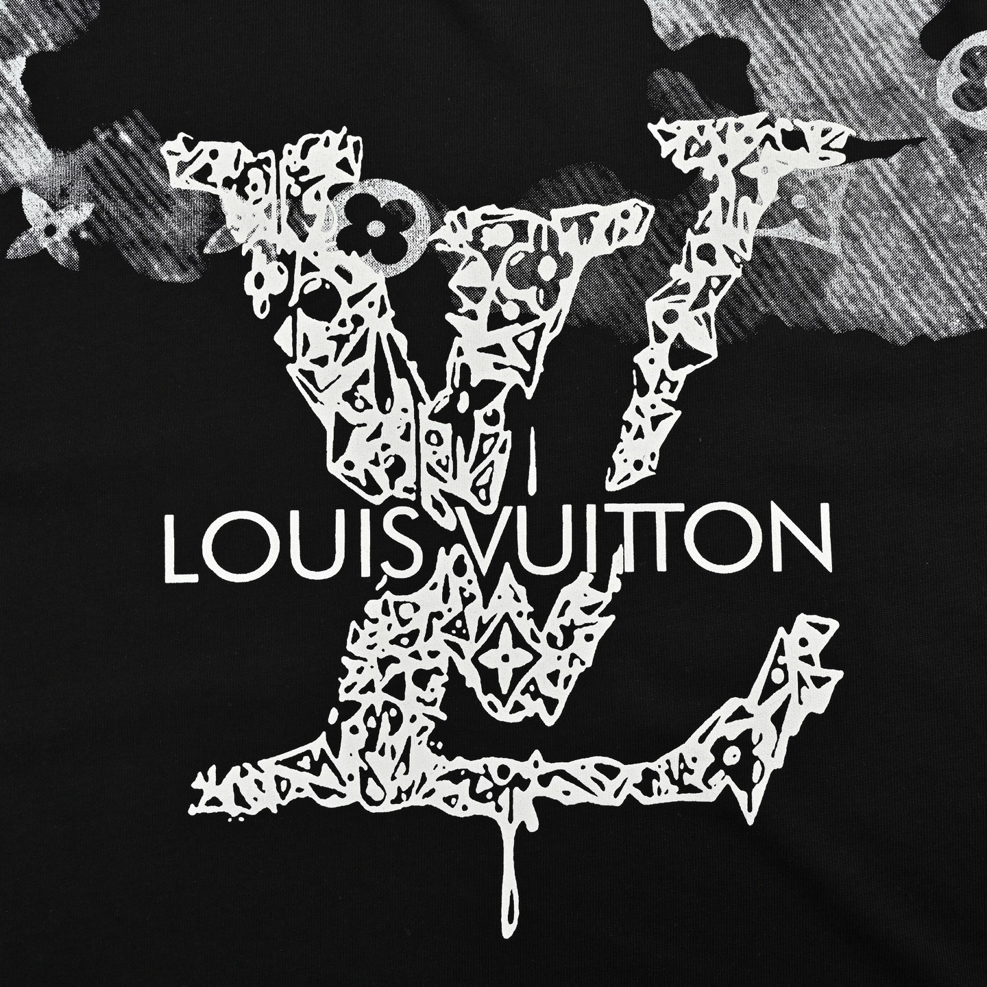Louis Vuitton/路易威登 水墨晕染字母印花短袖-Chinese UA Cheap High Quatity Brand Clothes Bags handbags Sneakers wholesale wholesaler seller from China Factory suppliers Fashion Clothing Shoes best Quality Beautiful Price Louis Vuitton/路易威登 水墨晕染字母印花短袖