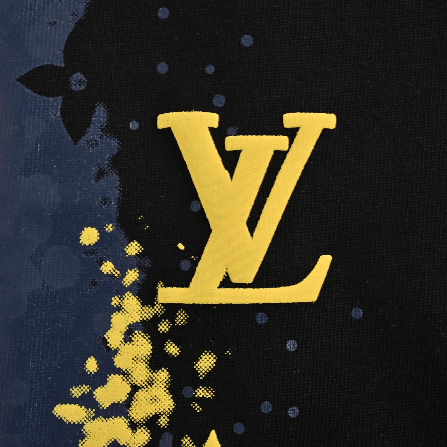 Louis Vuitton/路易威登 喷墨老花印花短袖 白色 黑色