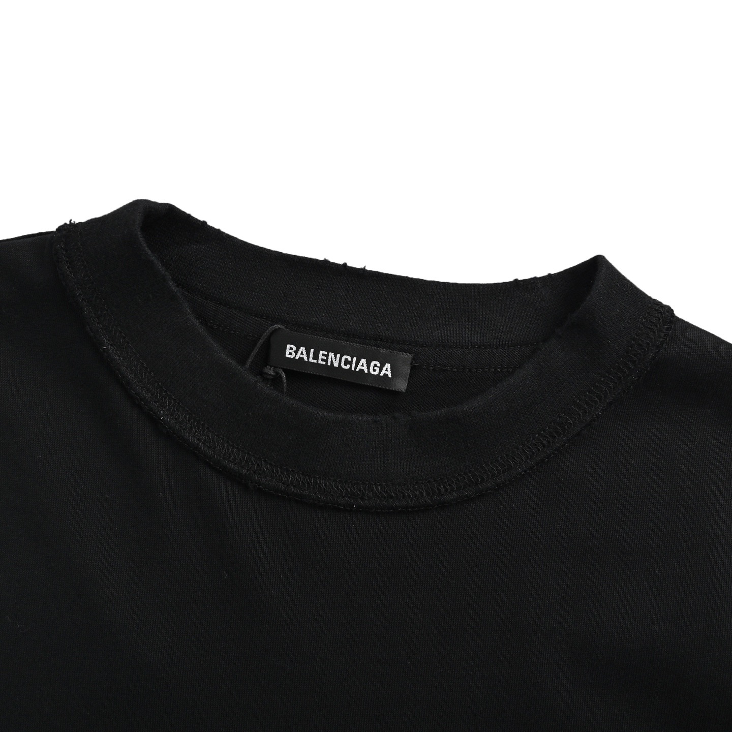 Balenciaga/巴黎世家 25ss 贴布字母反缝破洞短袖-Chinese UA Cheap High Quatity Brand Clothes Bags handbags Sneakers wholesale wholesaler seller from China Factory suppliers Fashion Clothing Shoes best Quality Beautiful Price Balenciaga/巴黎世家 25ss 贴布字母反缝破洞短袖