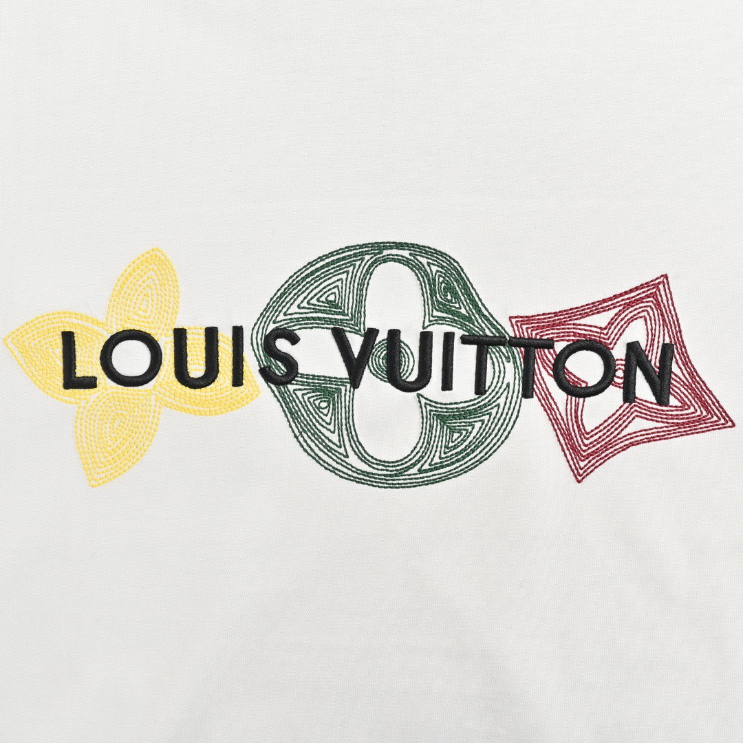 Louis Vuitton/路易威登 24ss 刺绣三花字母短袖