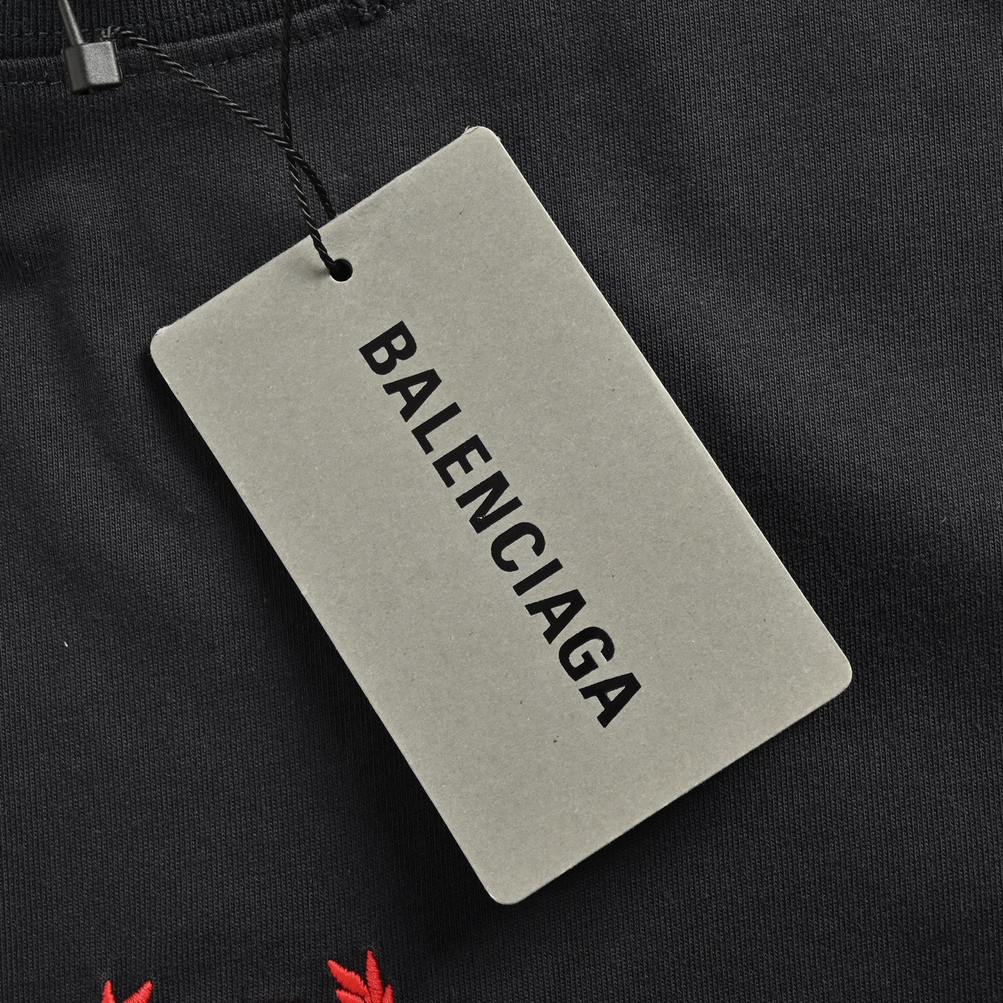 Balenciaga/巴黎世家 25ss 麦穗双B红标刺绣水洗短袖