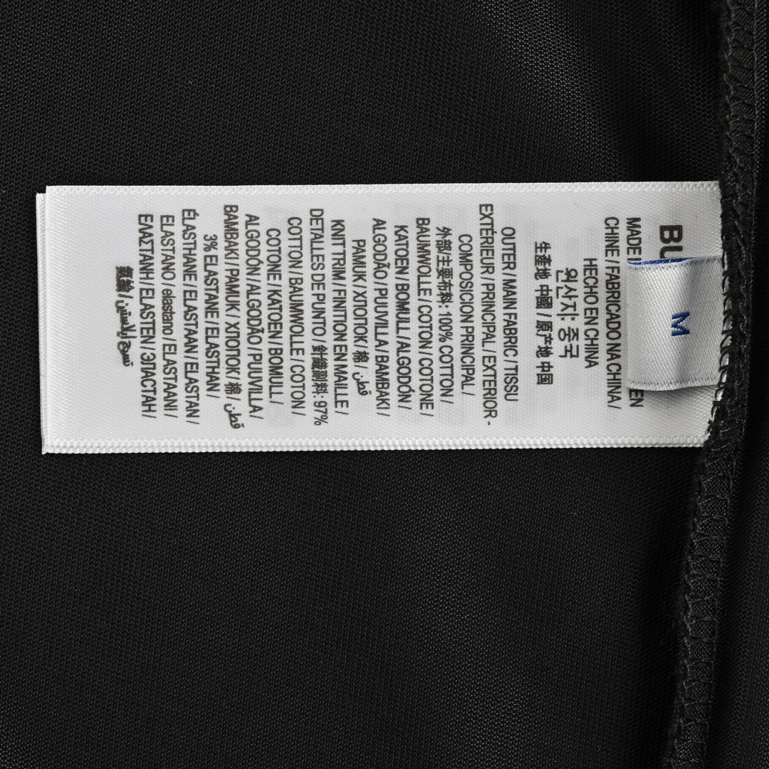 Burberry/巴宝莉 24ss 蓝色战马刺绣小标短袖