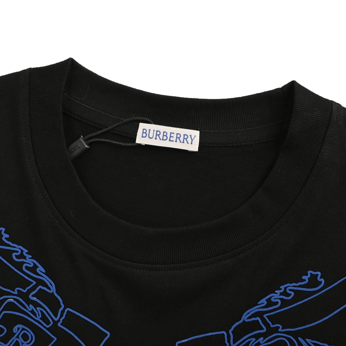 Burberry/巴宝莉 25ss 领口骑士战马印花短袖 黑色 白色