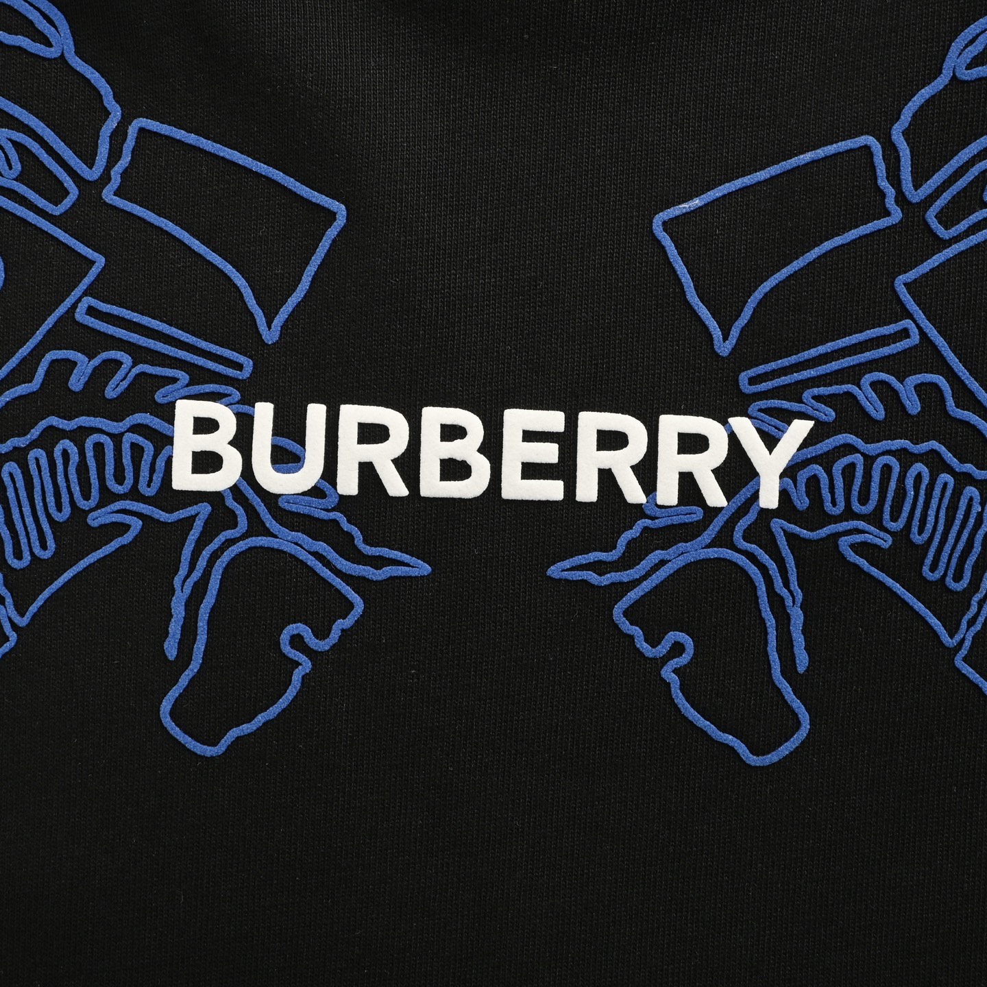 Burberry/巴宝莉 25ss 领口骑士战马印花短袖 黑色 白色