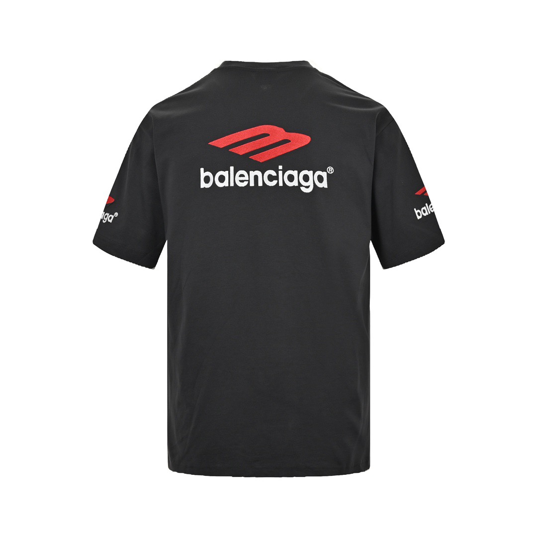 Balenciaga/巴黎世家 23ss 3M刺绣字母水洗短袖-Chinese UA Cheap High Quatity Brand Clothes Bags handbags Sneakers wholesale wholesaler seller from China Factory suppliers Fashion Clothing Shoes best Quality Beautiful Price Balenciaga/巴黎世家 23ss 3M刺绣字母水洗短袖