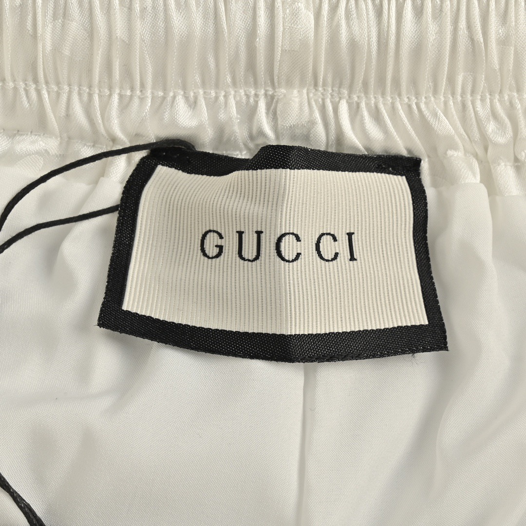 Gucci/古驰 24ss 双G提花暗纹沙滩短裤