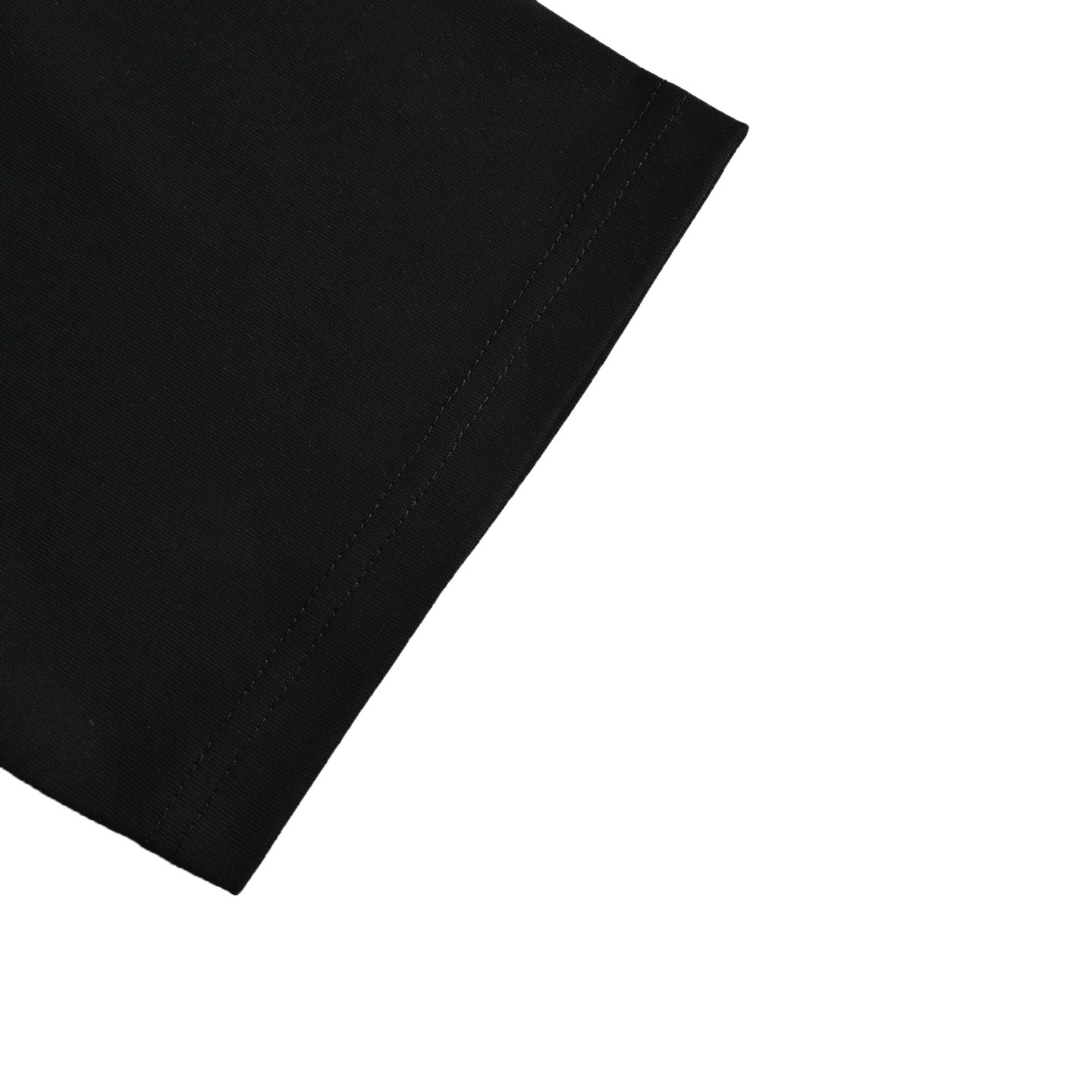 Balenciaga/巴黎世家 斑驳字母植绒印花短袖 黑色 白色