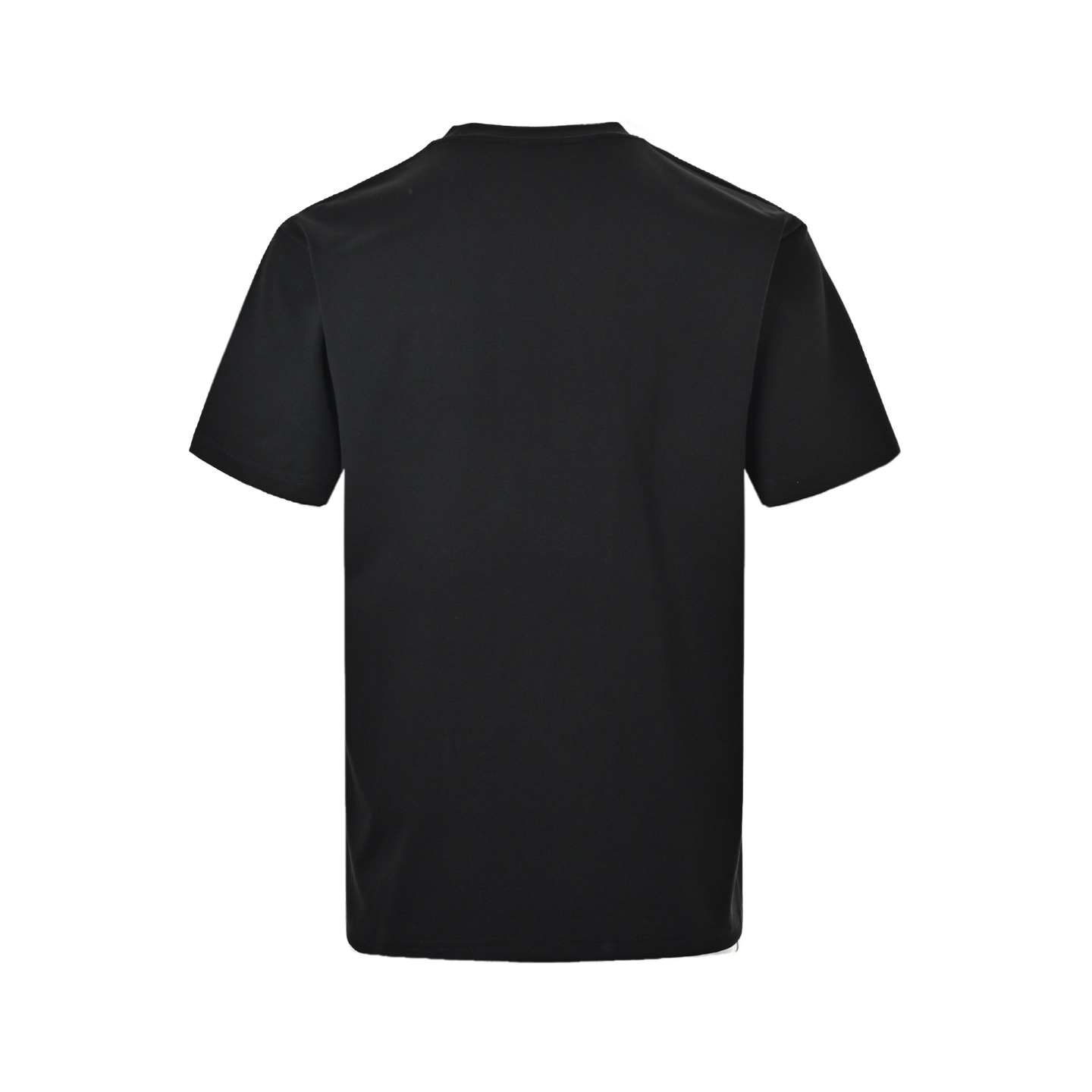 Balenciaga/巴黎世家 斑驳字母植绒印花短袖 黑色 白色