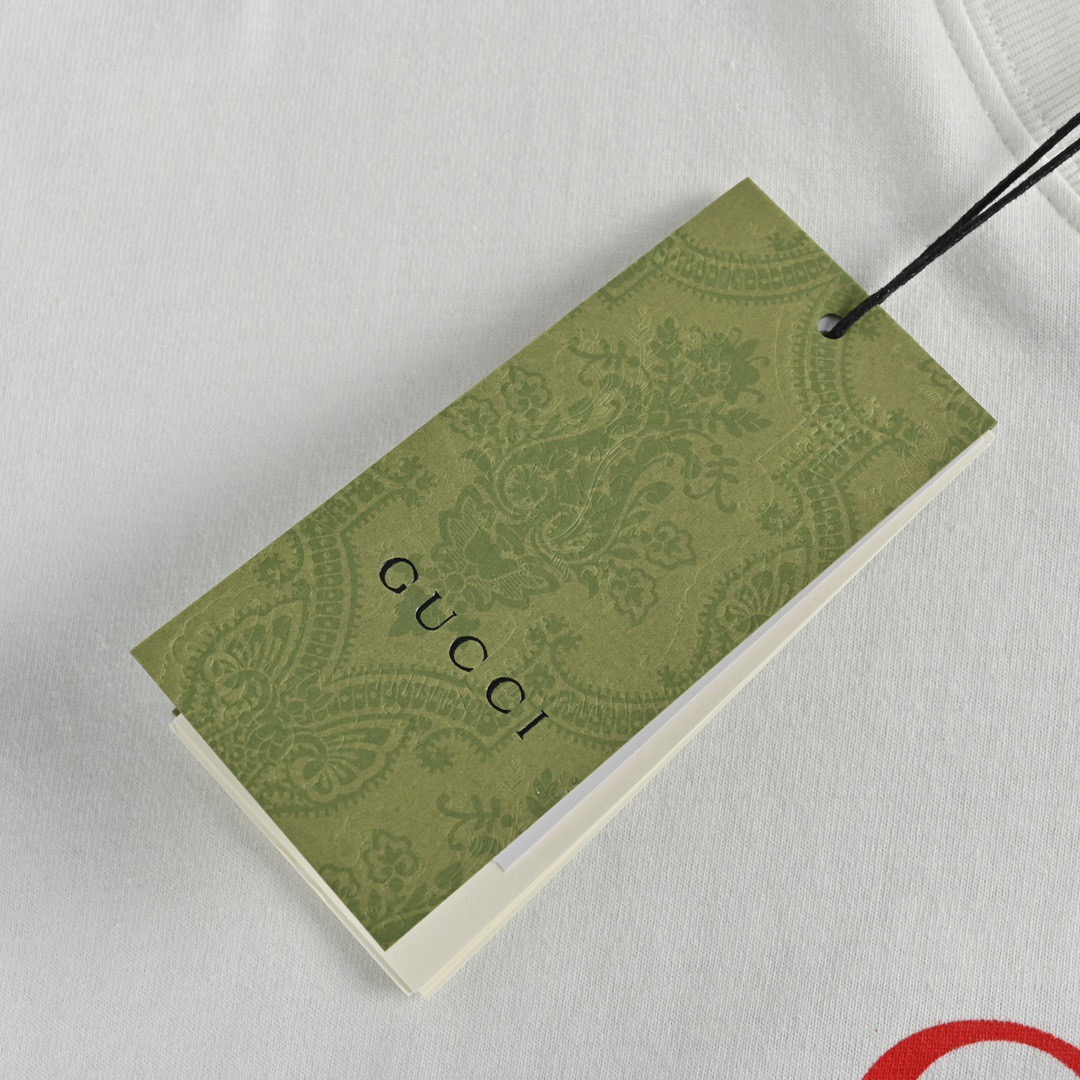 Gucci /古驰 23ss 双G互扣条纹短袖