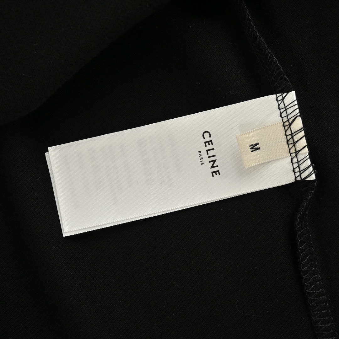 Celine/赛琳 经典刺绣小标Polo短袖