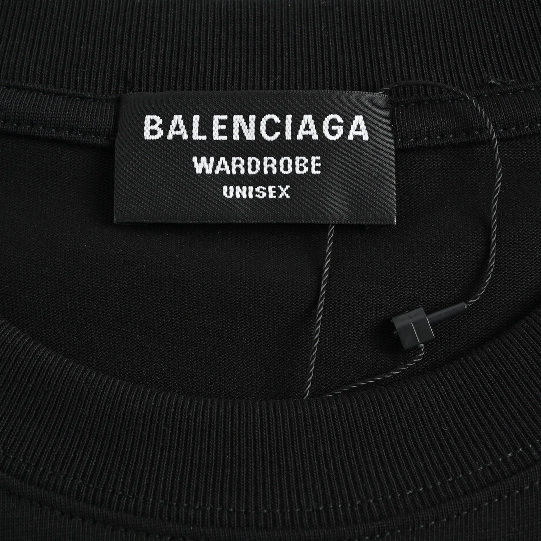 Balenciaga/巴黎世家 22ss 刺绣可乐短袖