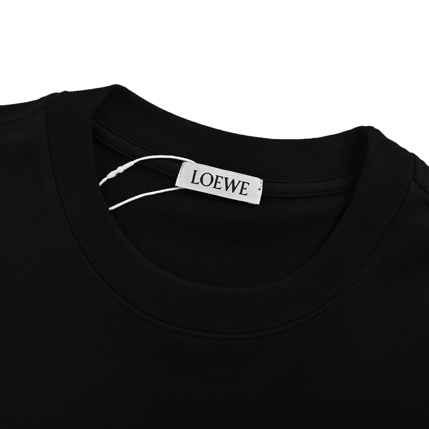 Loewe/罗意威 25ss 线条刺绣logo短袖 黑色 白色