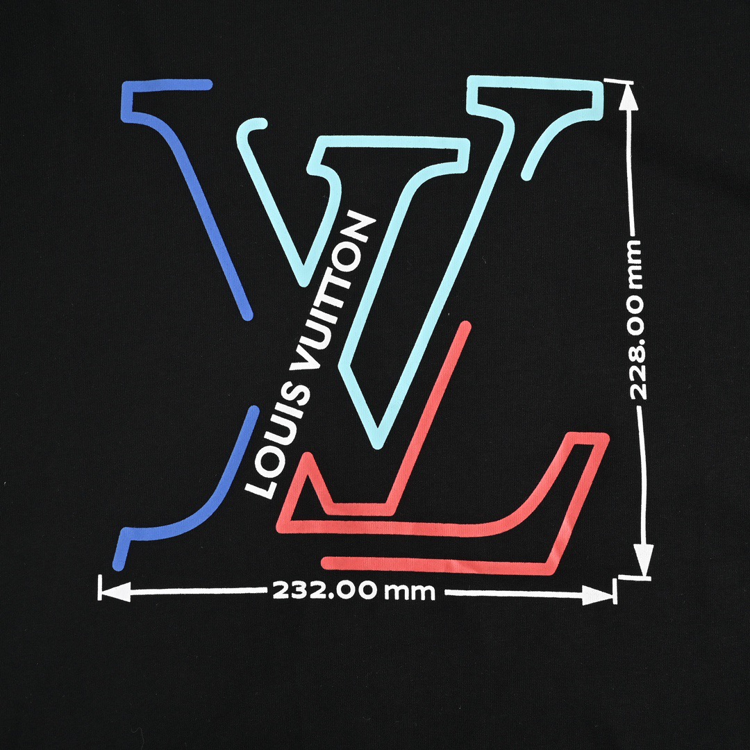 Louis Vuitton/路易威登 23ss 彩色字母几何印花短袖杏色 黑色-Chinese UA Cheap High Quatity Brand Clothes Bags handbags Sneakers wholesale wholesaler seller from China Factory suppliers Fashion Clothing Shoes best Quality Beautiful Price Louis Vuitton/路易威登 23ss 彩色字母几何印花短袖杏色 黑色