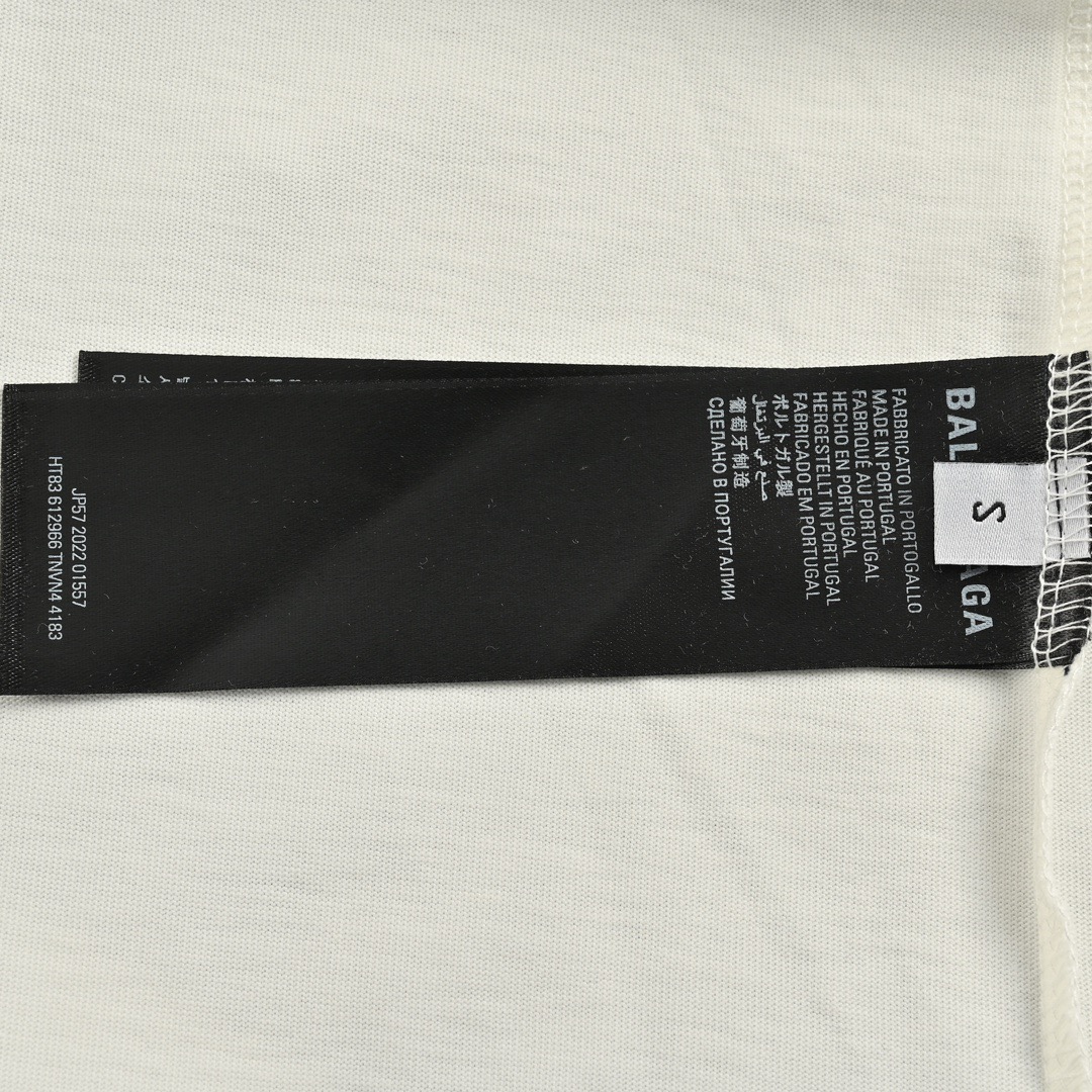 Balenciaga/巴黎世家 24ss 1968字母印花短袖