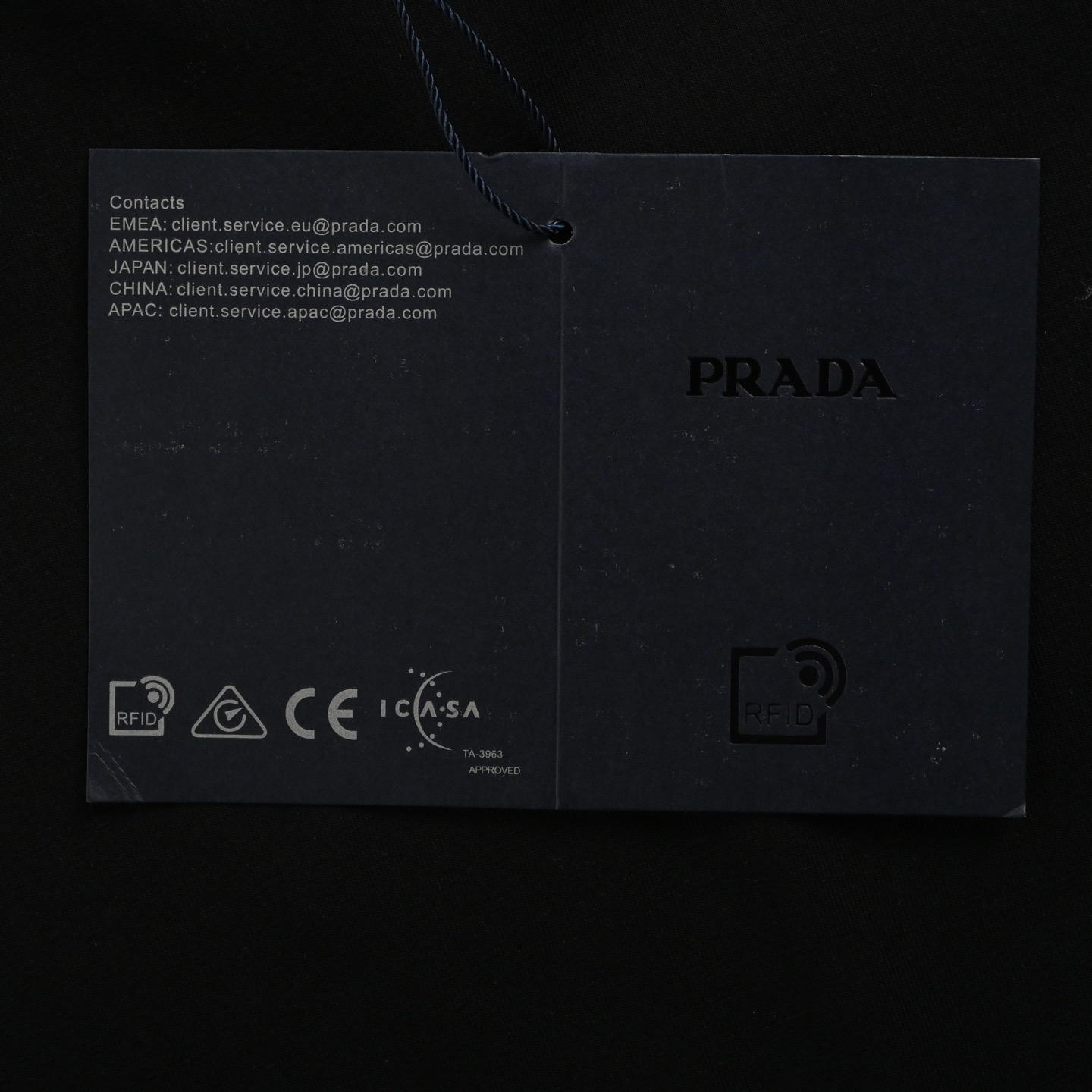 Prada/普拉达 袖子三角标口袋尼龙拼接短袖