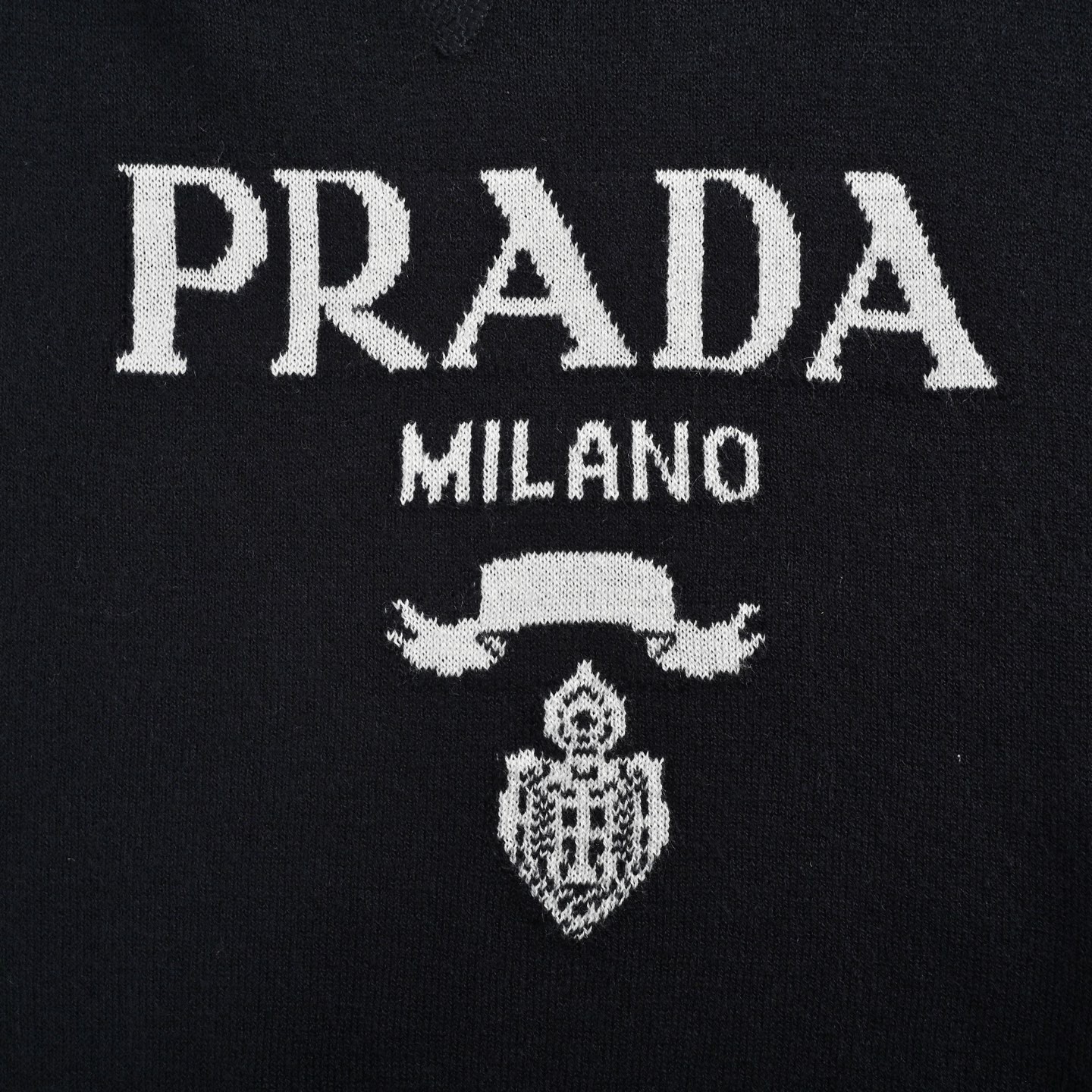 Prada/普拉达 25ss 经典徽标logo提花针织短袖