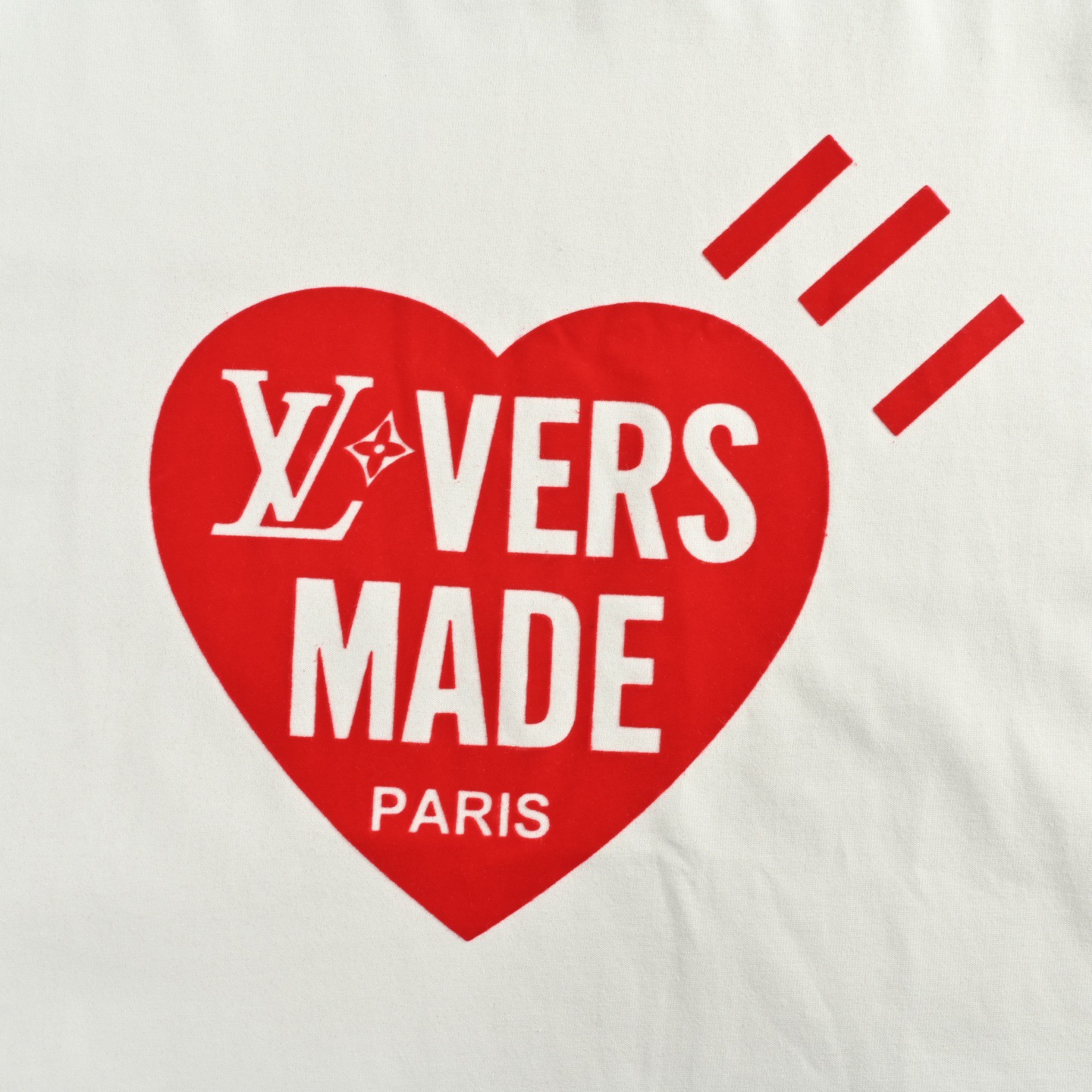 Louis Vuitton/路易威登 25ss 爱心植绒印花短袖