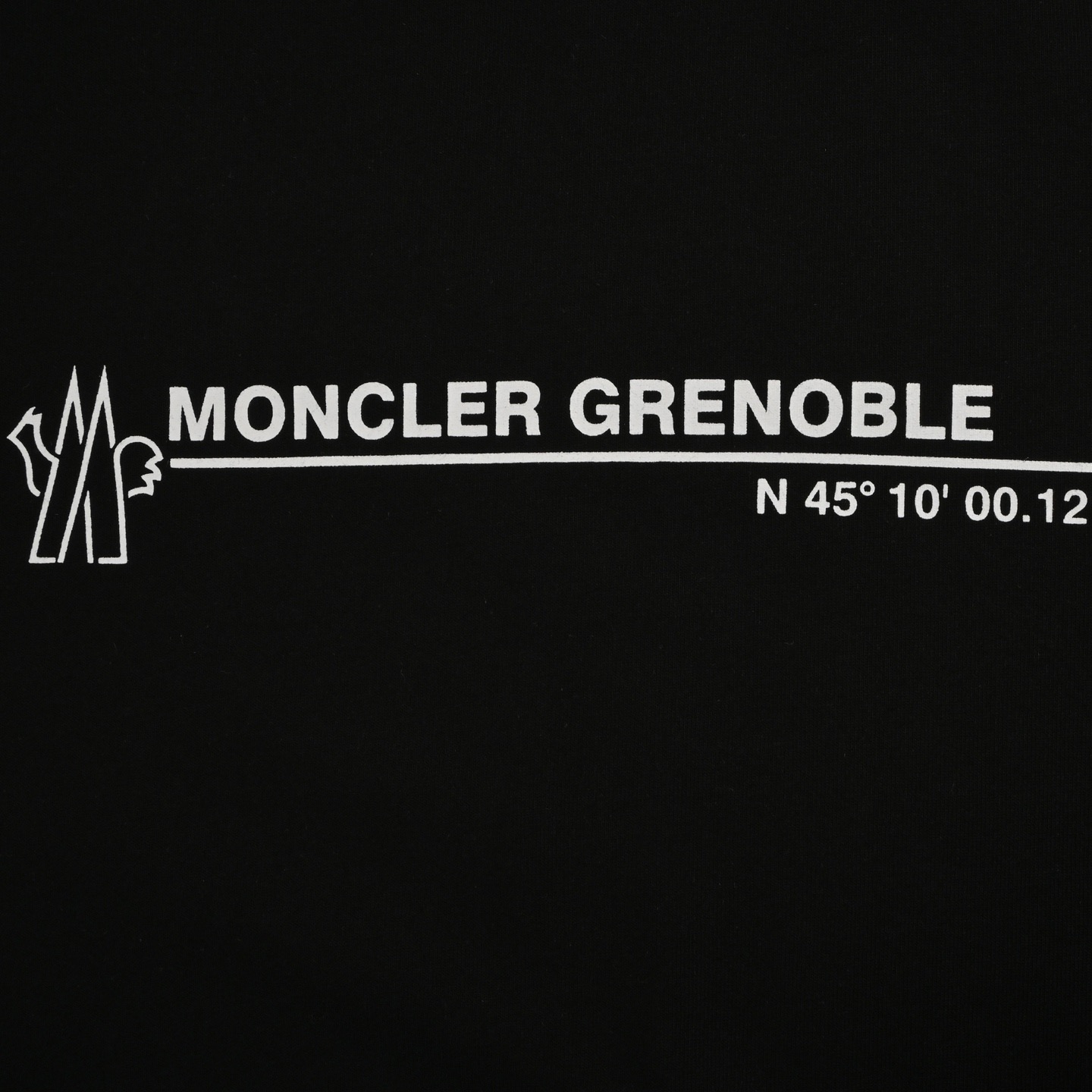 Moncler/蒙口 25ss 坐标字母印花短袖 黑色 白色